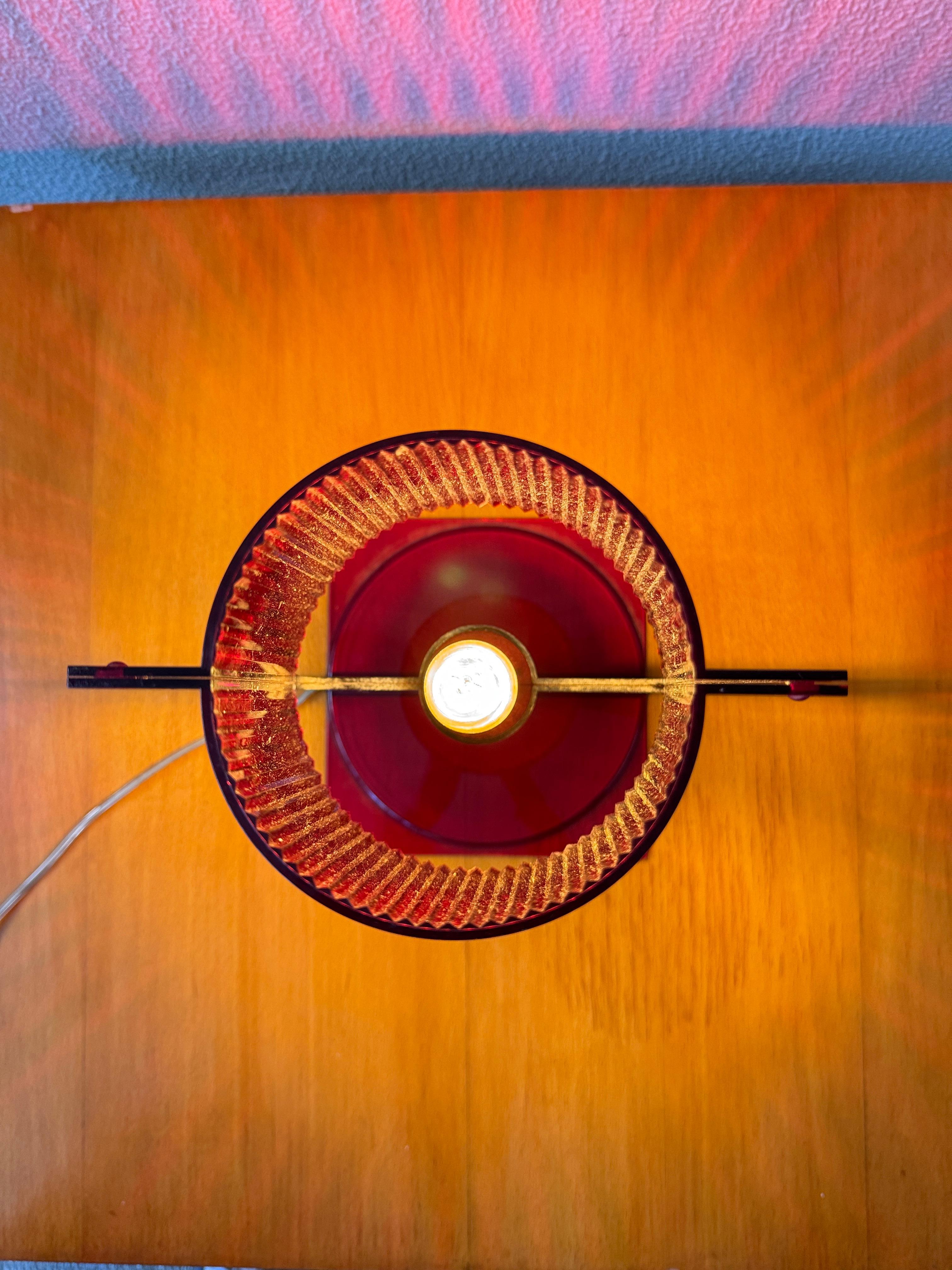 Kartell Lampada da tavolo Ferruccio Laviani Rosso Policarbonato Trasparente 2003 in vendita 6