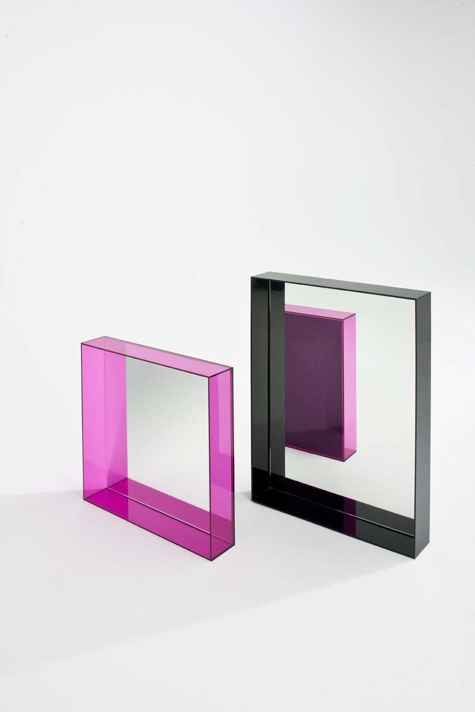 Italian Kartell Tall Only Me Mirror in Crystal by Philippe Starck