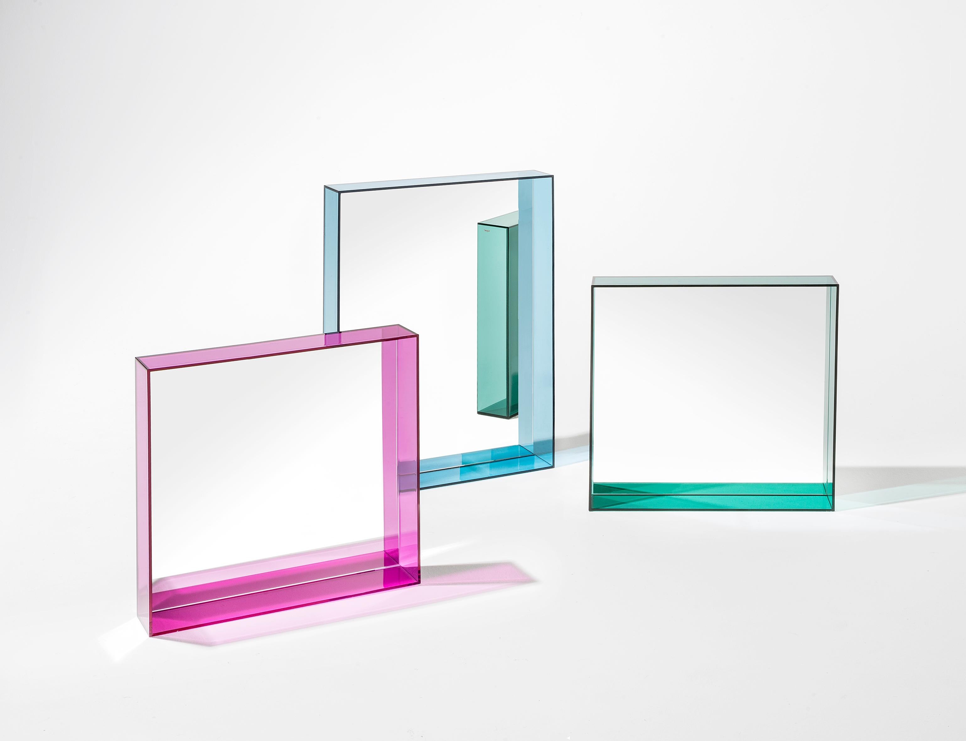 Kartell Tall Only Me Mirror in Crystal by Philippe Starck In New Condition In Brooklyn, NY