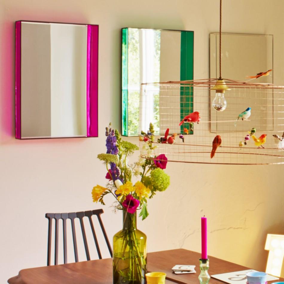 Kartell Tall Only Me Mirror in Fuchsia by Philippe Starck 3