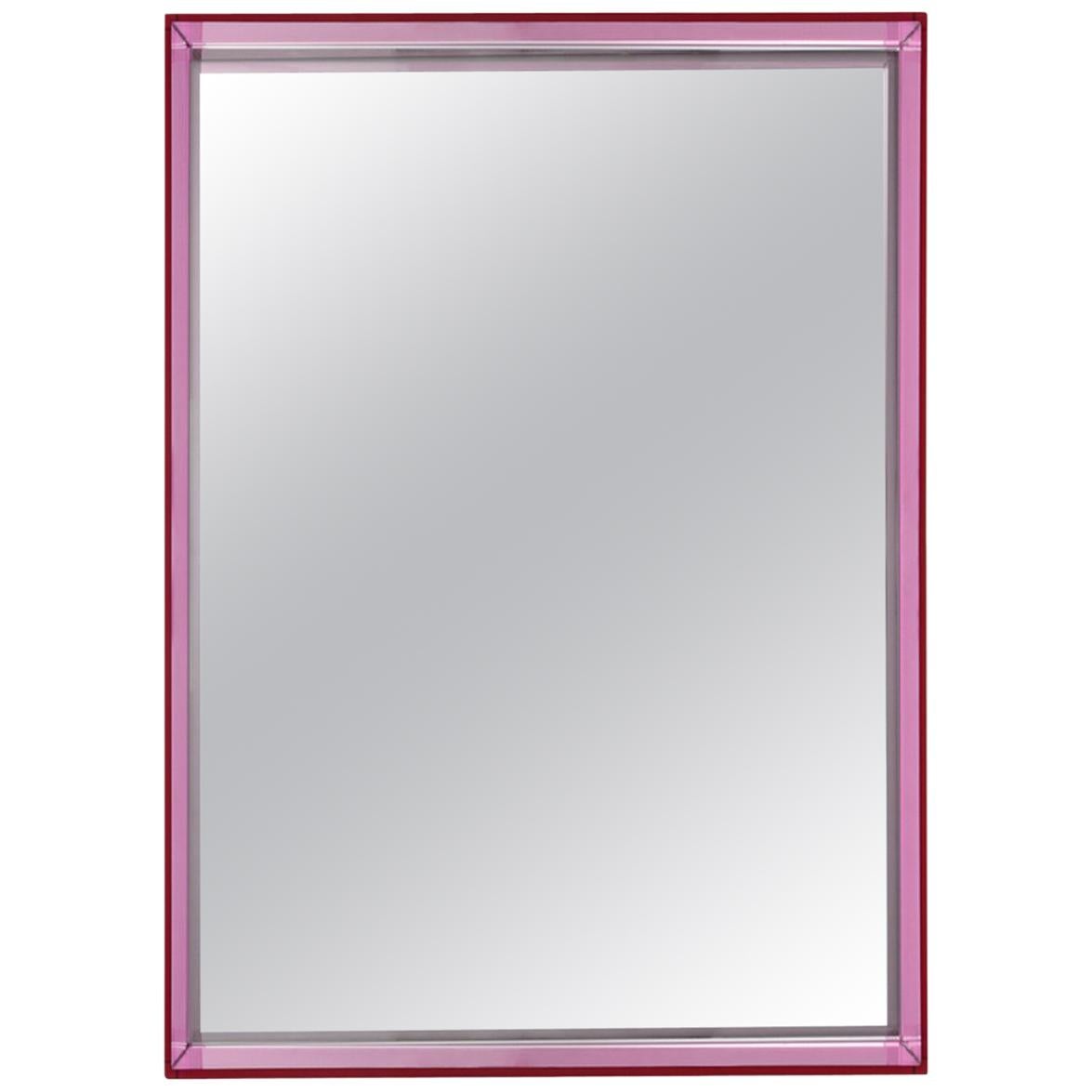 Kartell Tall Only Me Mirror in Fuchsia by Philippe Starck