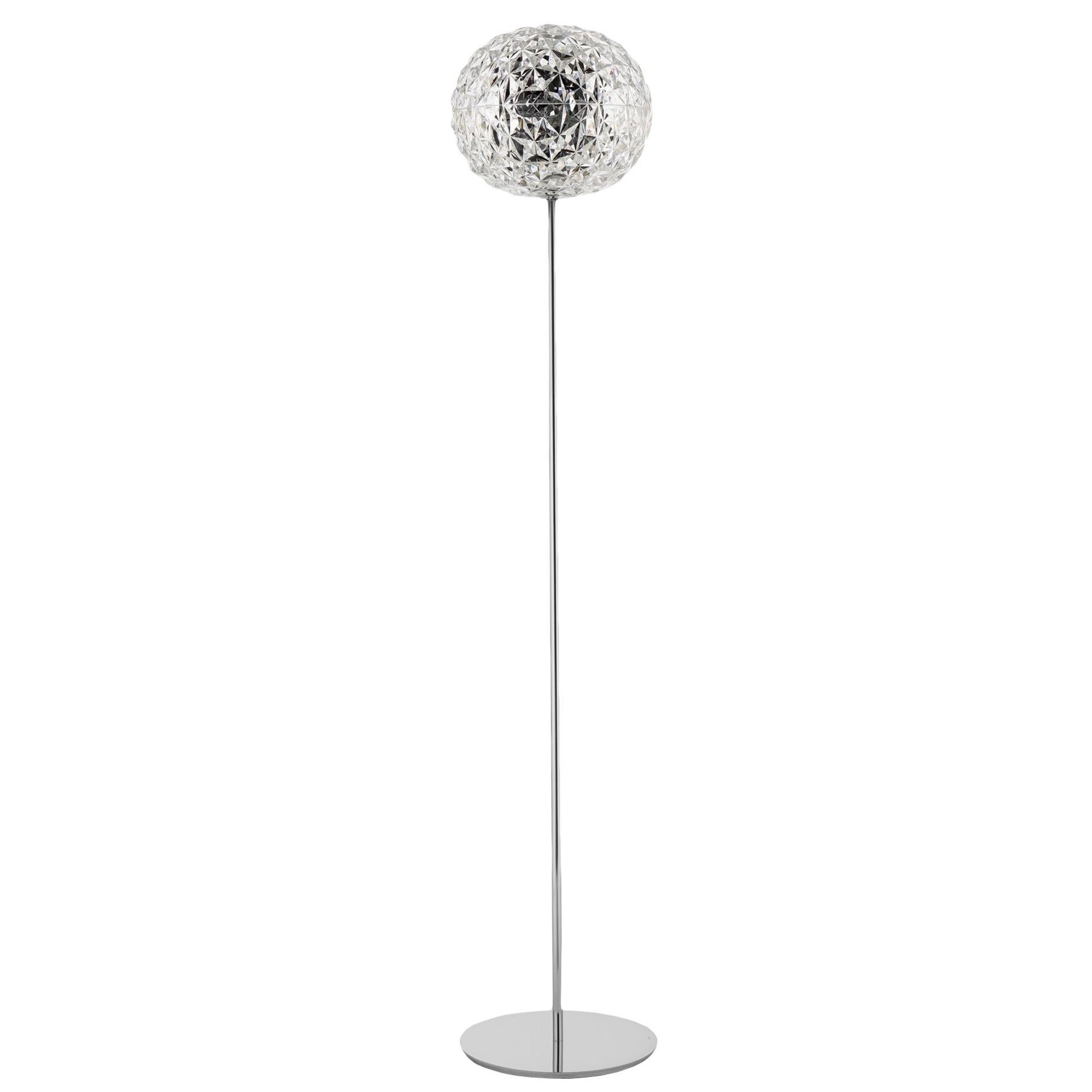 Kartell Tall Planet Floor Lamp in Crystal by Tokujin Yoshioka For Sale