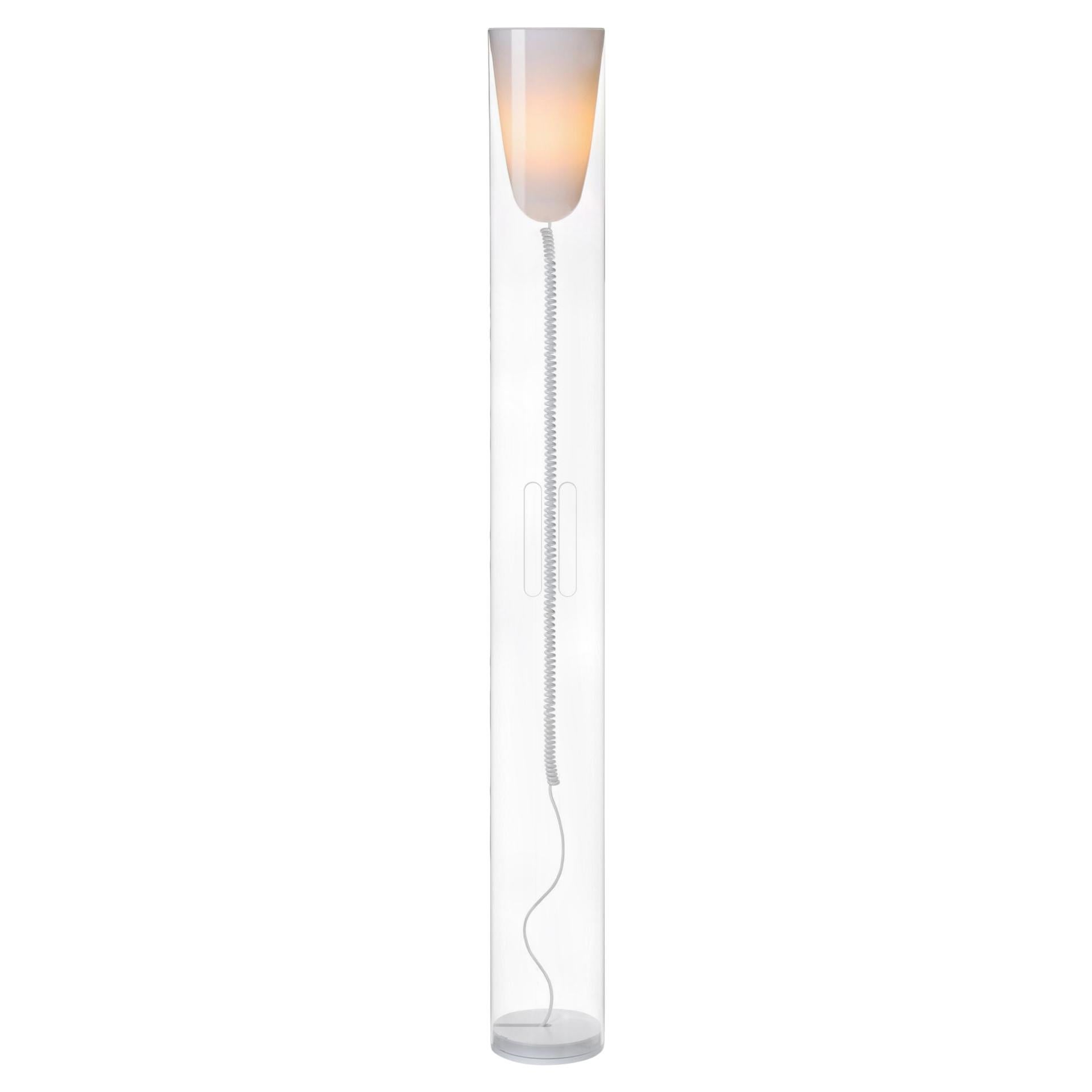 Kartell Tall Toobe Lamp in Crystal by Ferruccio Laviani