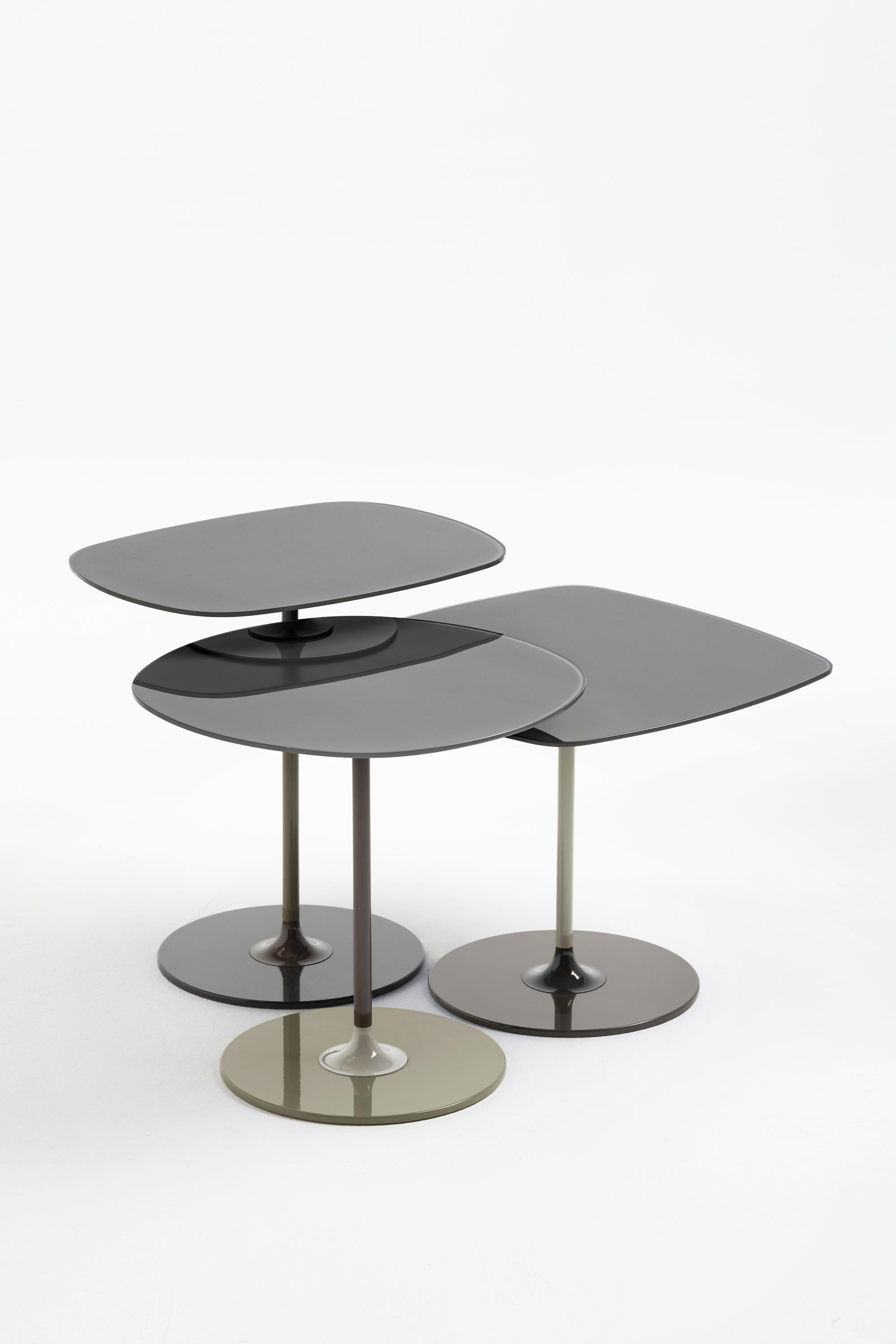 Modern Kartell Thierry Table by Piero Lissoni in Grey For Sale