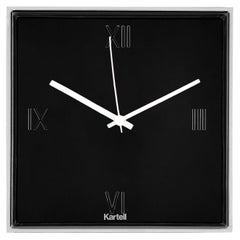 Kartell Tic & Tac Clock in Black by Philippe Starck & Eugeni Quitllet