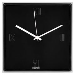 Reloj Tic Tac Kartell en negro de Philippe Starck y Eugeni Quitllet