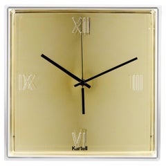 Kartell Tic & Tac Clock in Gold by Philippe Starck & Eugeni Quitllet