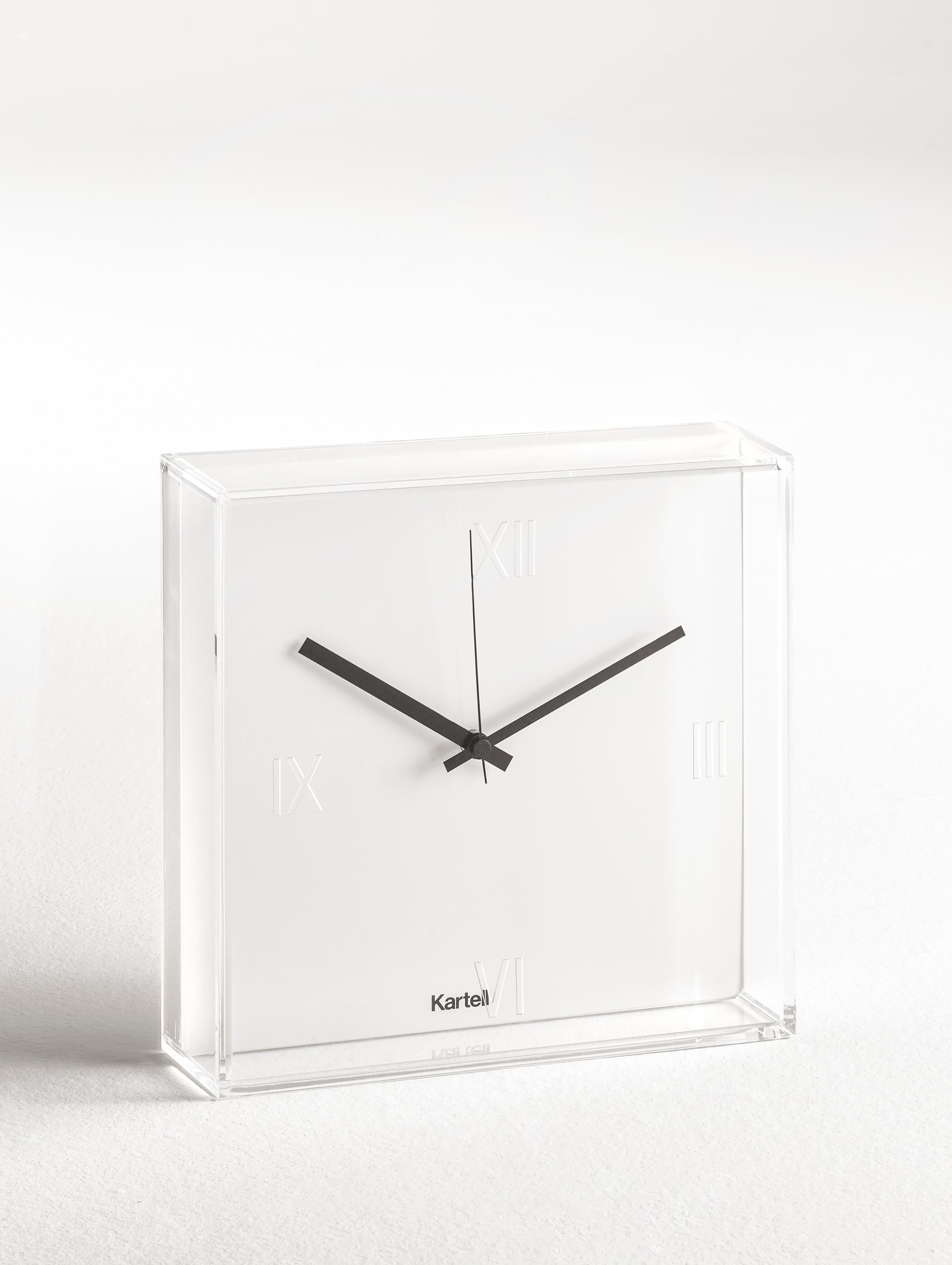 Kartell Tic & Tac Clock in White by Philippe Starck & Eugeni Quitllet