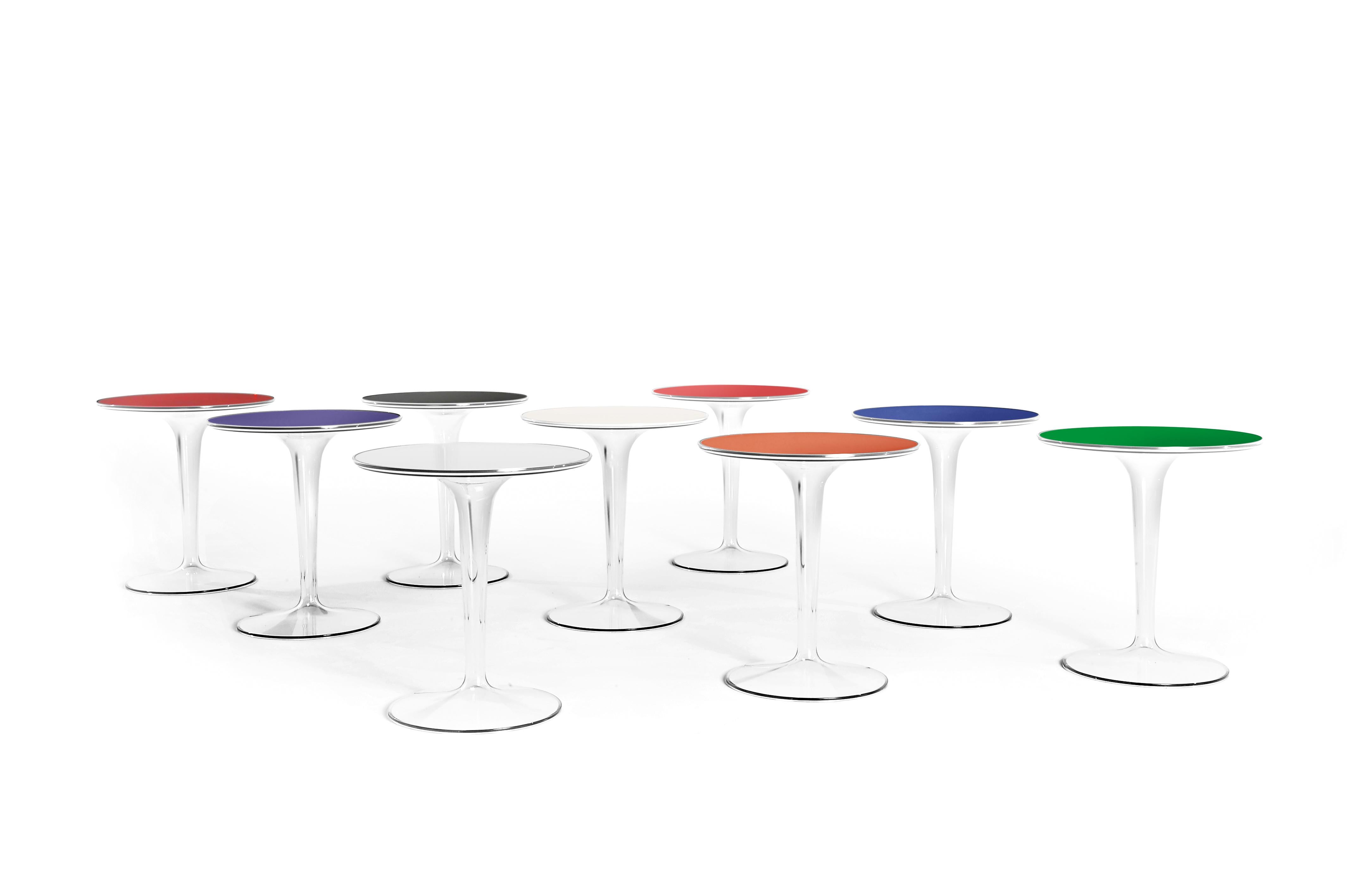 Resin Kartell Tip Top Bar Table in Glossy Black by Philippe Starck & Eugeni Quitllet For Sale