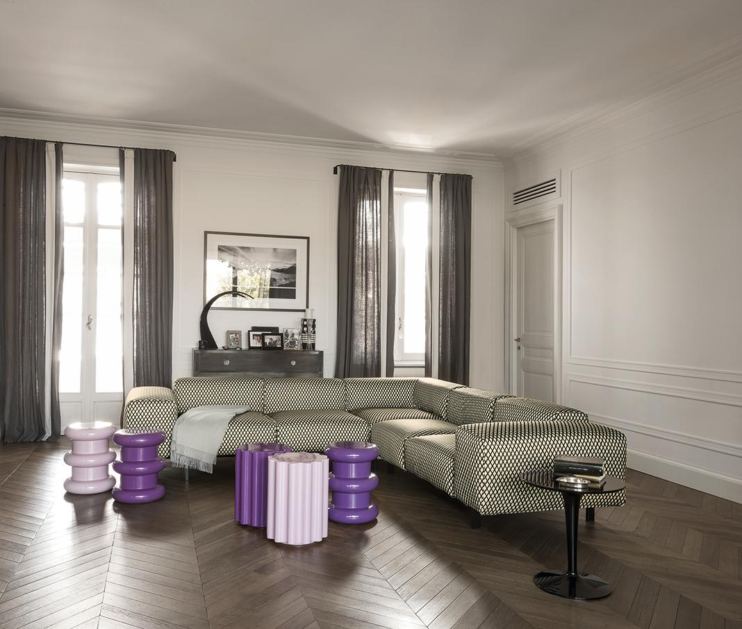 Resin Kartell Tip Top Bar Table in Crystal by Philippe Starck & Eugeni Quitllet
