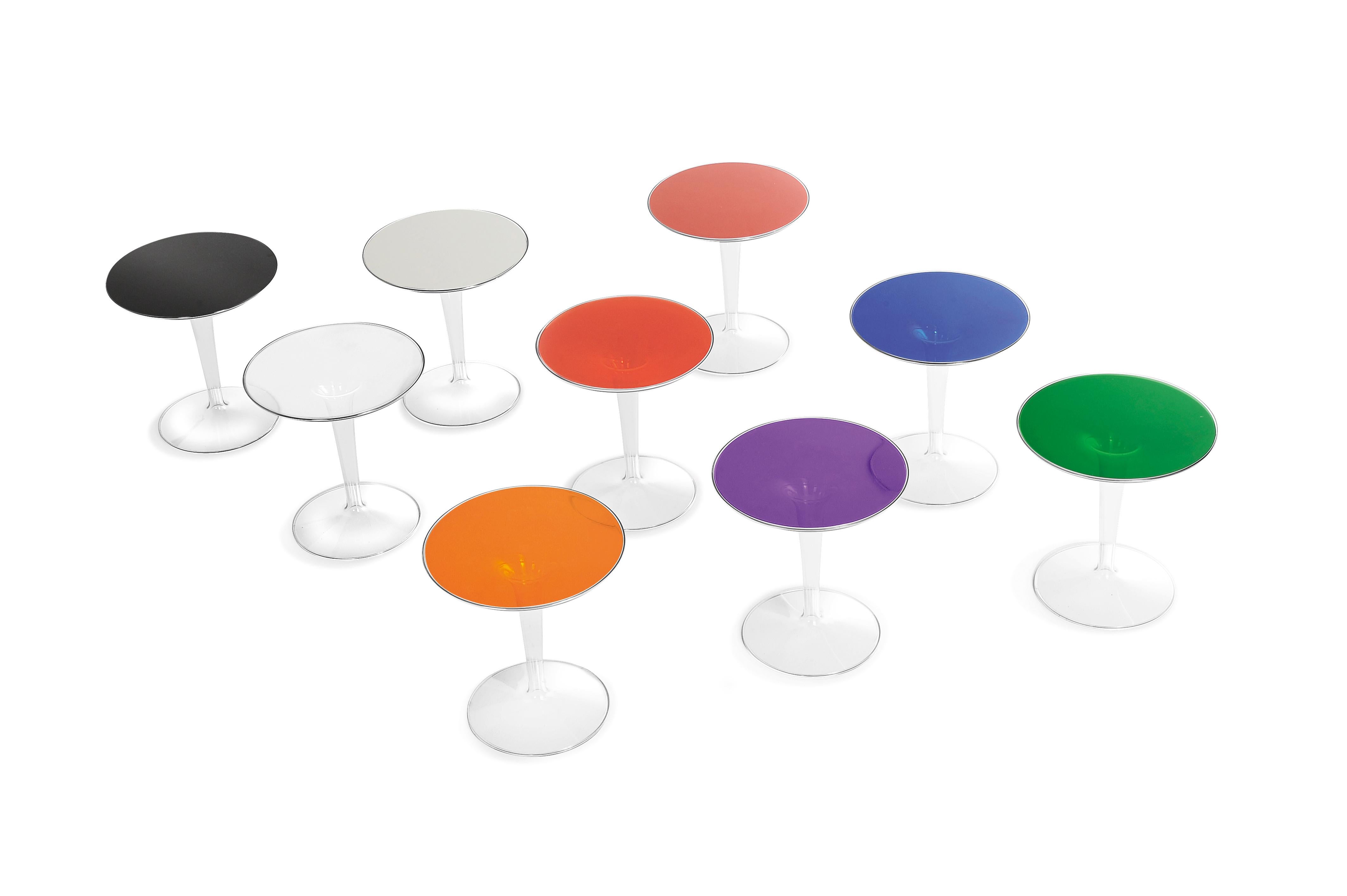 Italian Kartell Tip Top Bar Table in Crystal by Philippe Starck & Eugeni Quitllet For Sale