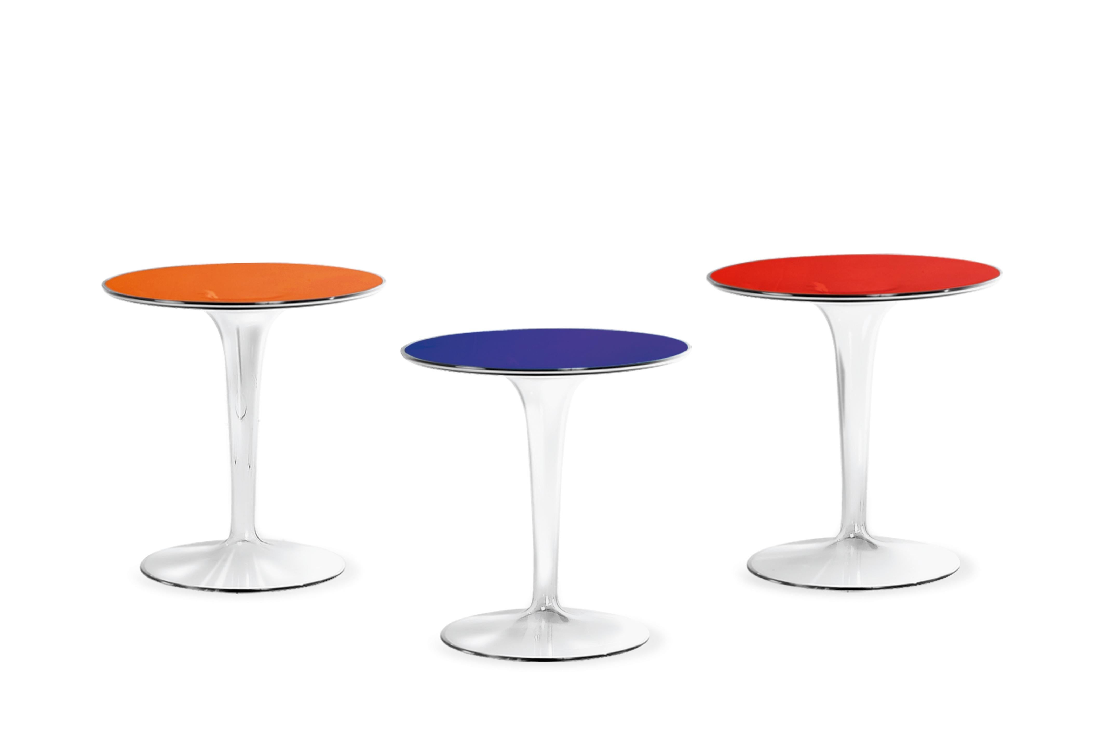 Kartell Tip Top Bar Table in Crystal by Philippe Starck & Eugeni Quitllet In New Condition For Sale In Brooklyn, NY
