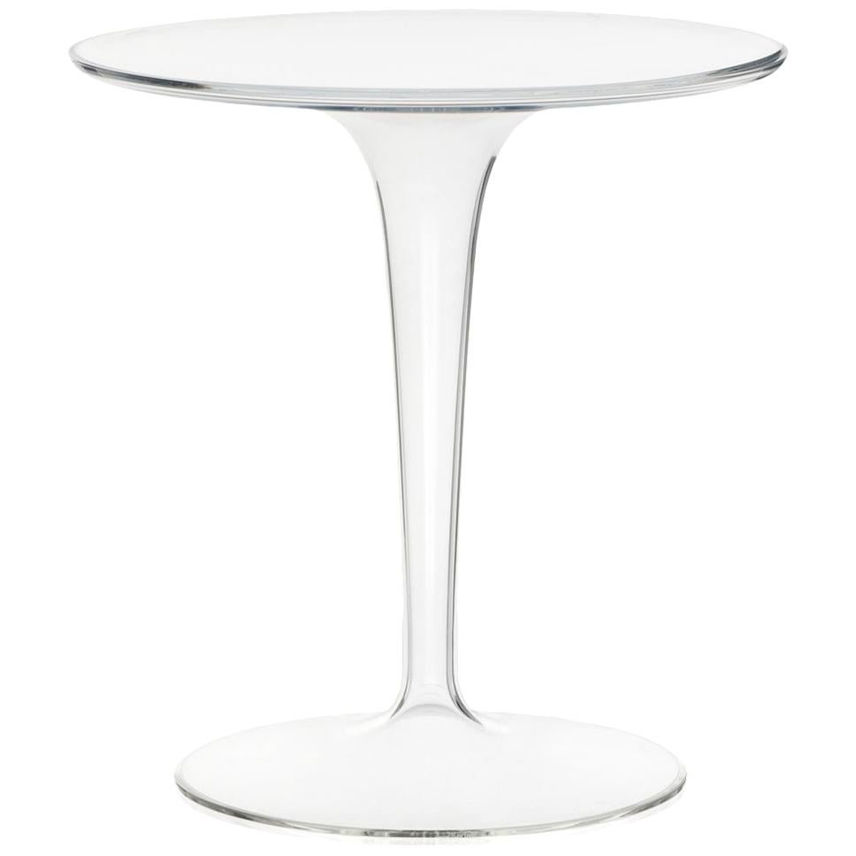 Kartell Tip Top Bar Table in Crystal by Philippe Starck and Eugeni Quitllet  For Sale at 1stDibs
