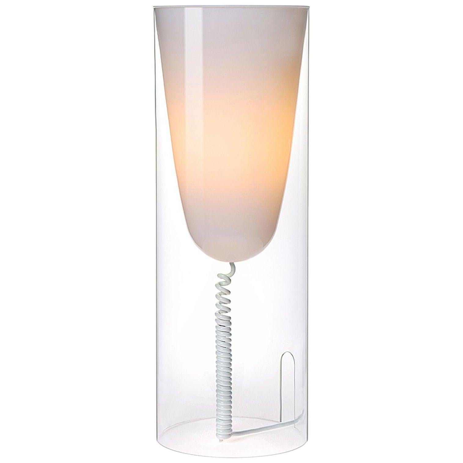 Kartell Toobe Desk Lamp in Crystal by Ferruccio Laviani For Sale