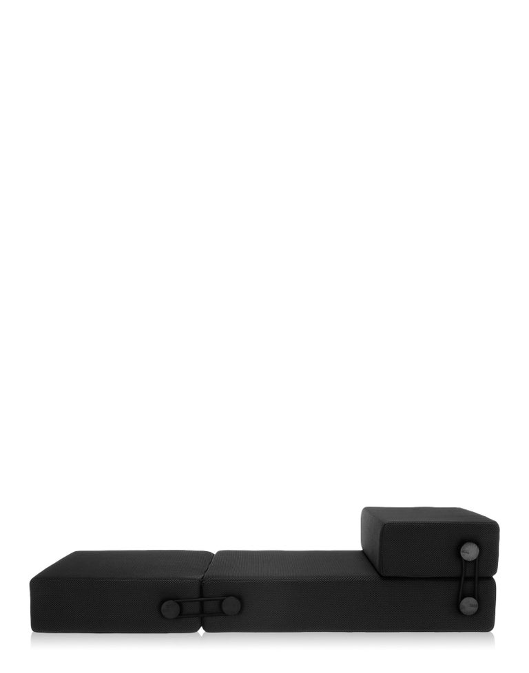 Kartell Trix Sofa Bed by Piero Lissoni in Black For Sale at 1stDibs