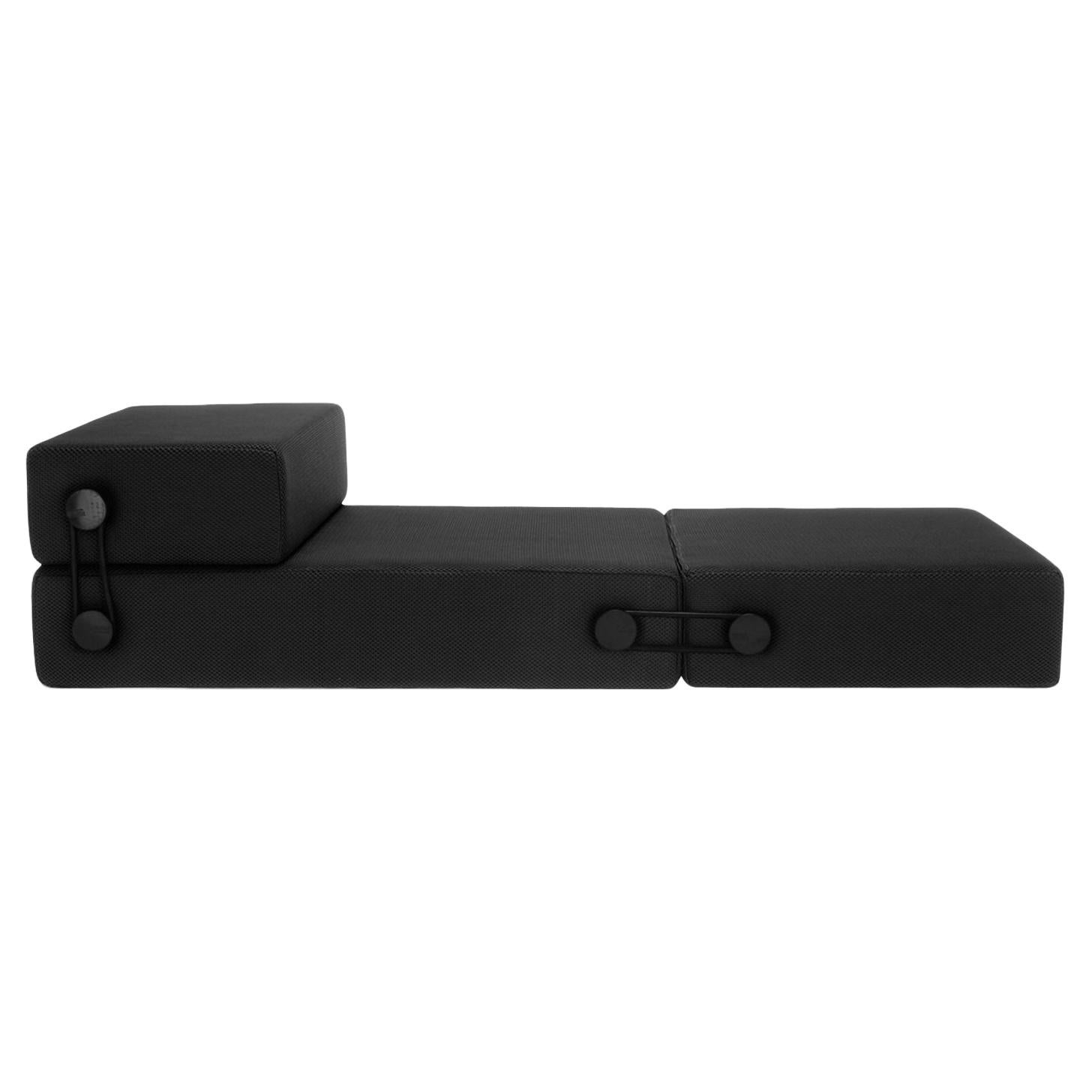 Kartell Trix Sofa Bed by Piero Lissoni in Black For Sale
