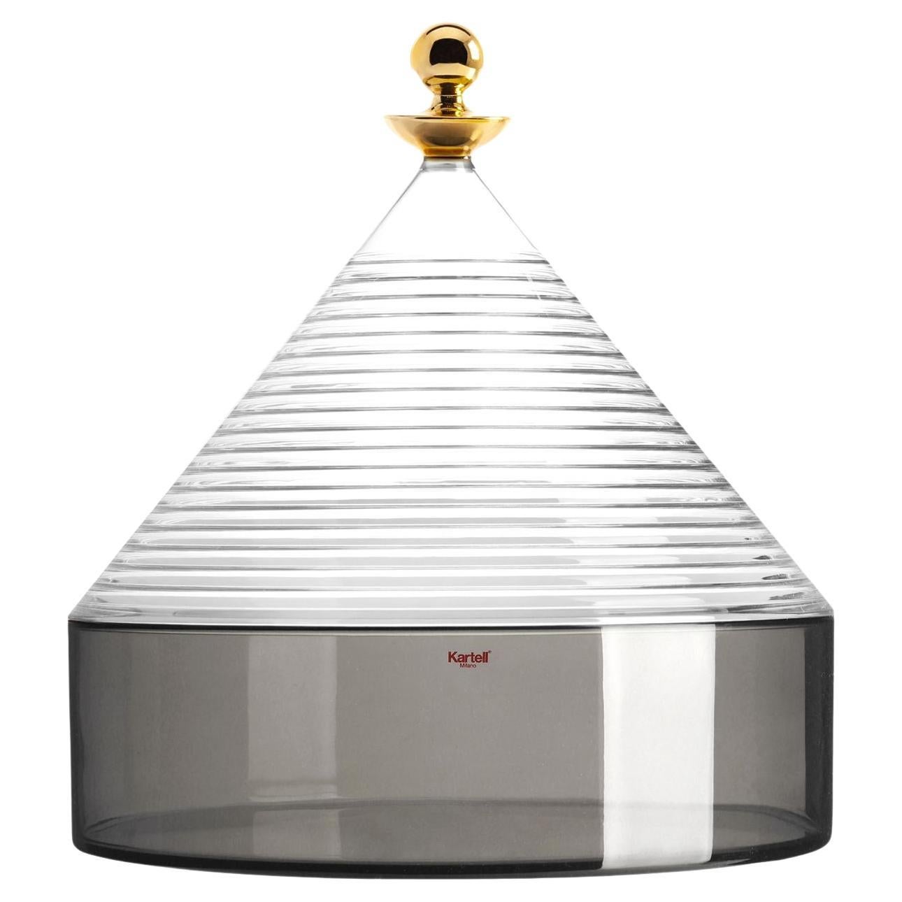 Kartell Trullo Crystal Fume by Fabio Novembre For Sale