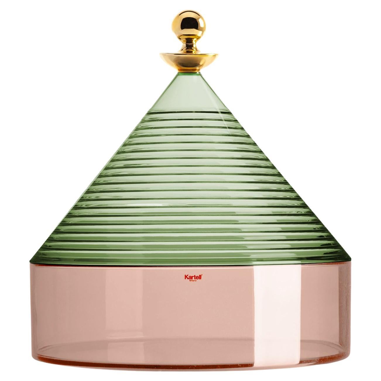 Kartell Trullo Green Sage Pink by Fabio Novembre For Sale