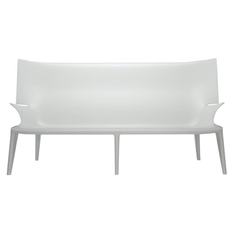 Kartell Uncle Jack Sofa in White by Philippe Starck For Sale at