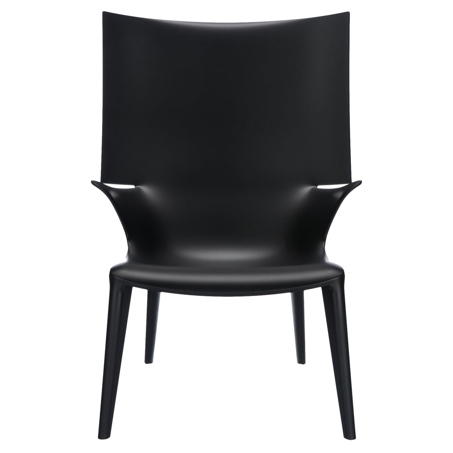 Kartell Uncle Jim Armchair in Black by Philippe Starck