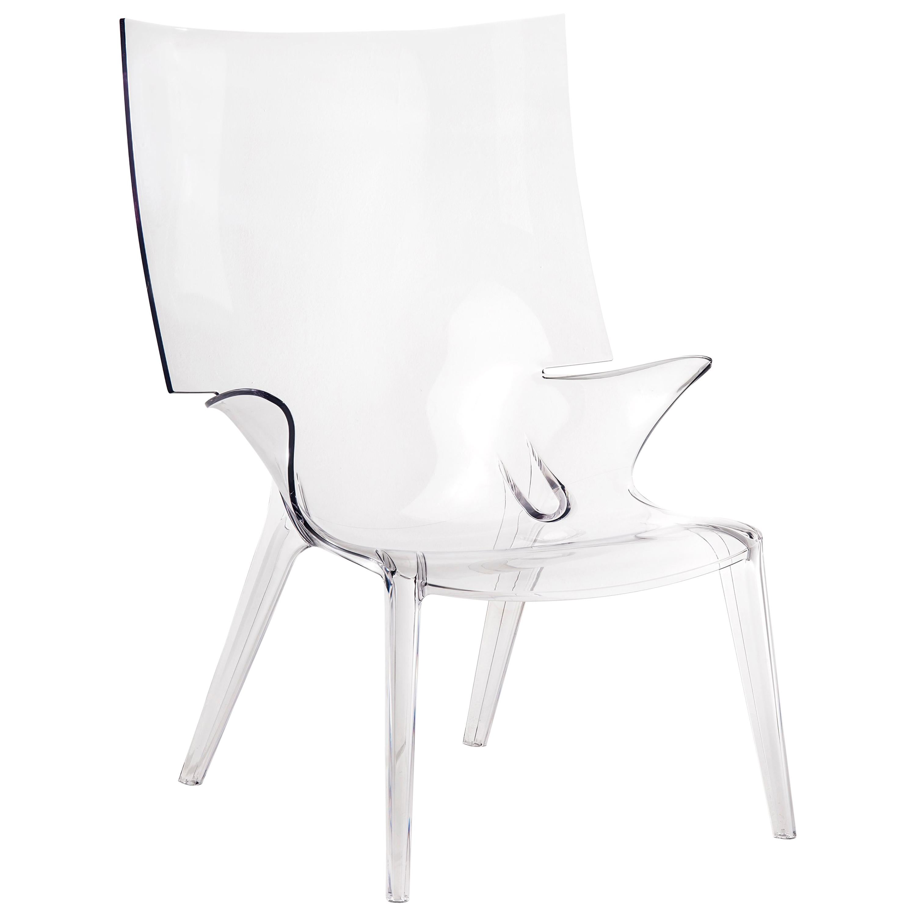 Kartell Uncle Jim Armchair in Clear by Philippe Starck
