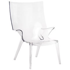 Vintage Kartell Uncle Jim Armchair in Clear by Philippe Starck
