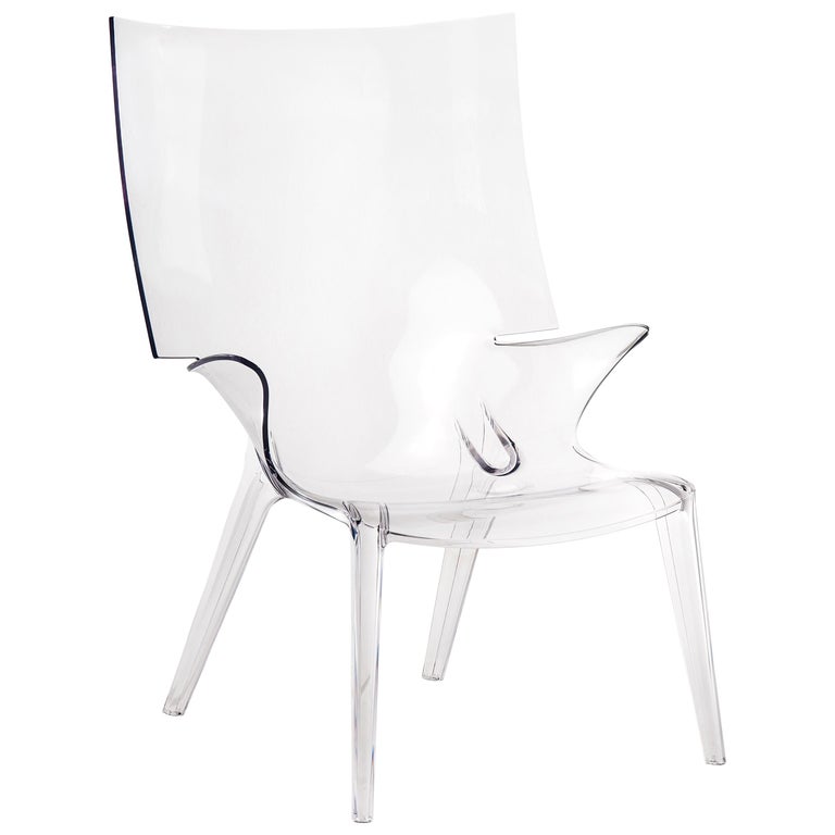 Kartell Uncle Jim Armchair in Clear by Philippe Starck For Sale at 1stDibs  | clear armchair, uncle jim kartell, kartell uncle jim chair