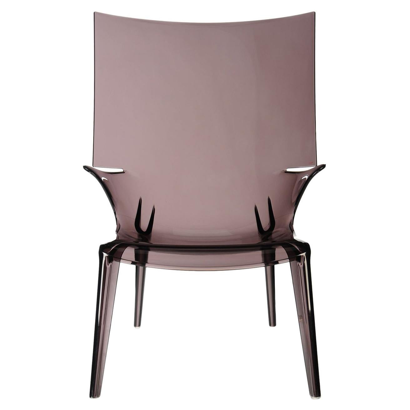 Kartell Uncle Jim Armchair in Smoke by Philippe Starck