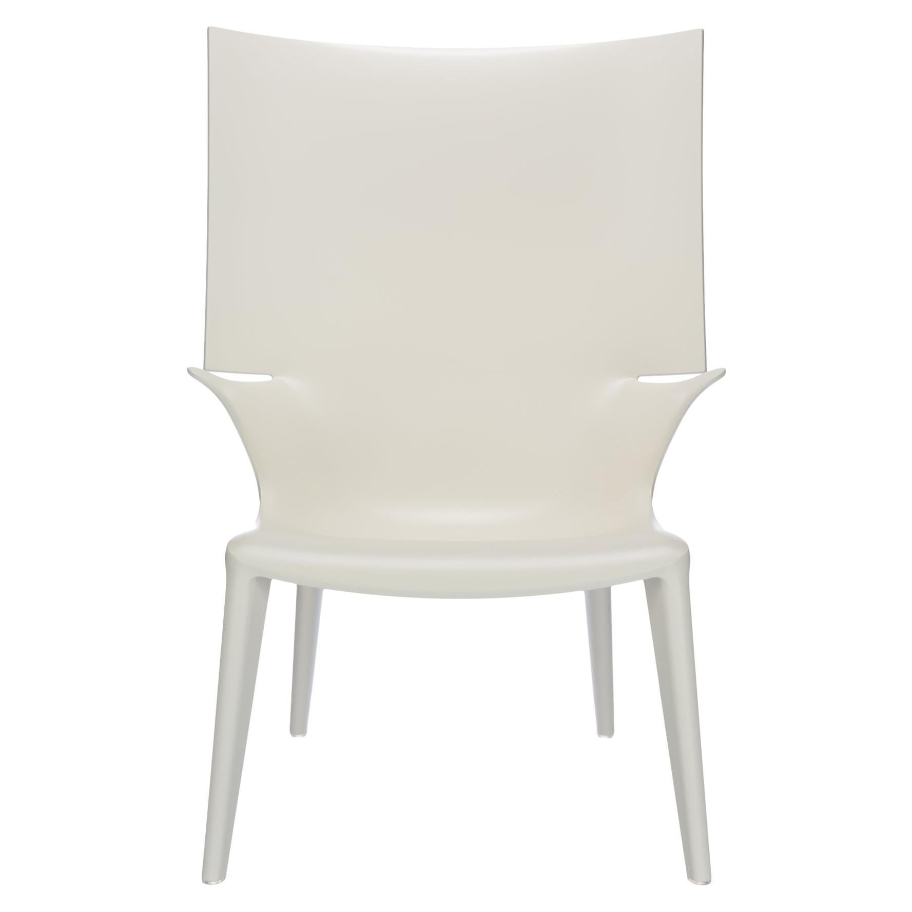 Kartell Uncle Jim Armchair in White by Philippe Starck For Sale