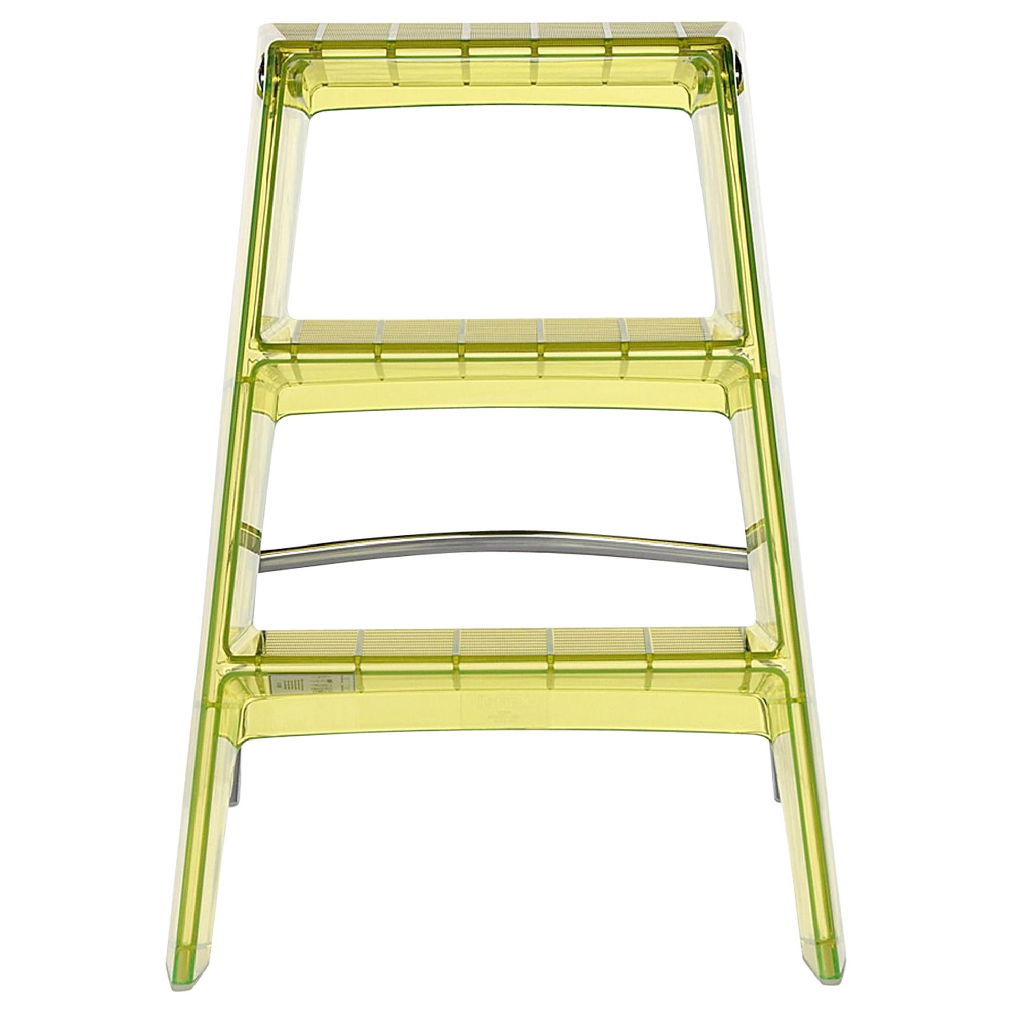 Kartell Upper Step Ladder in Citron in Yellow by Alberto Meda & Paolo Rizzatto For Sale