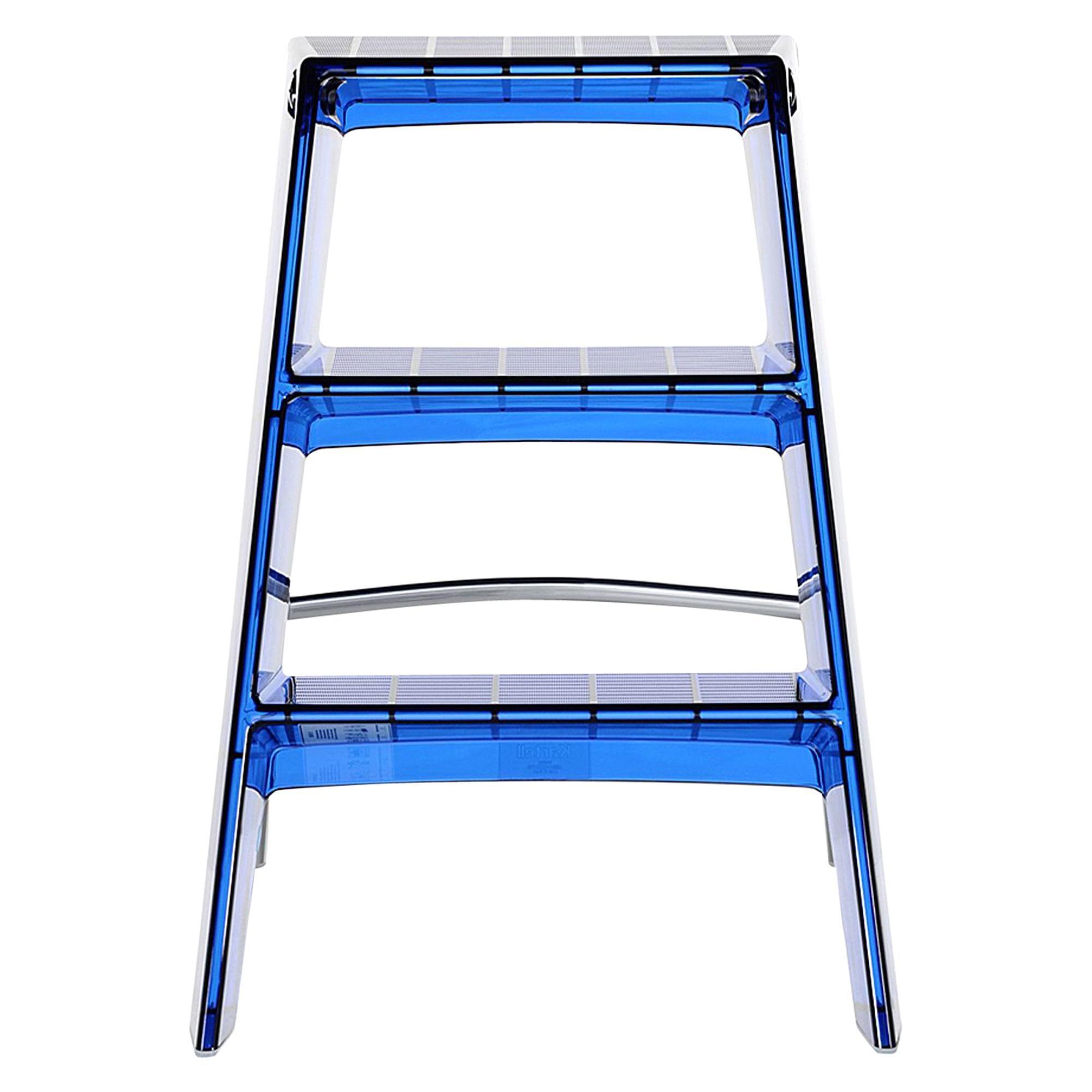 Kartell Upper Step Ladder in Cobalt by Alberto Meda, Paolo Rizzatto