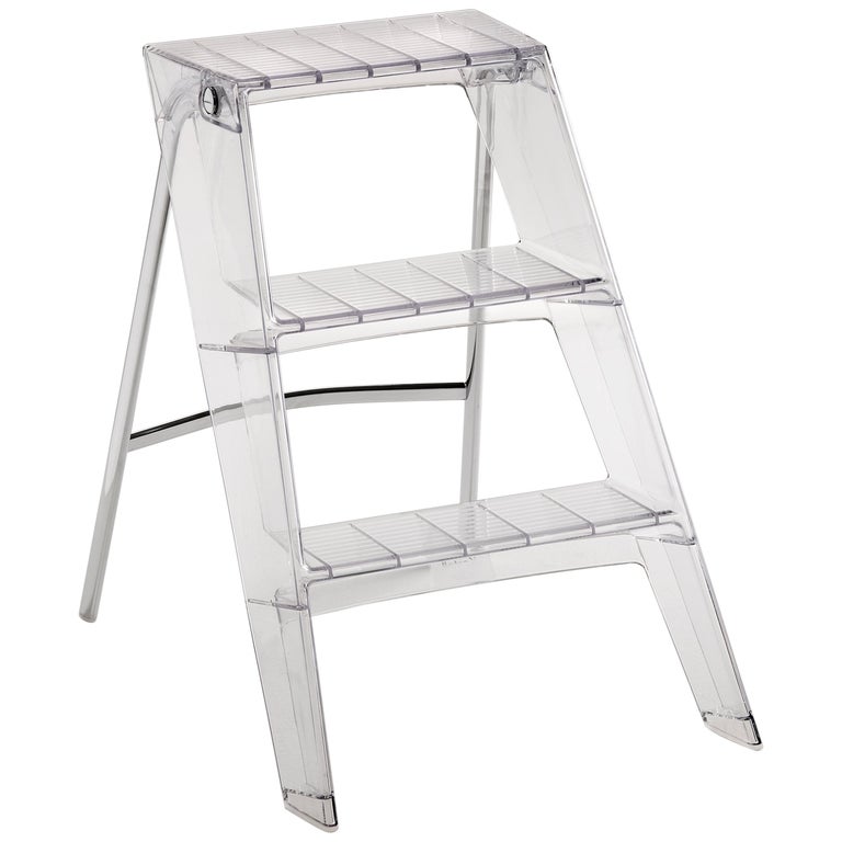Kartell Upper Step Ladder in Crystal by Alberto Meda, Paolo Rizzatto For  Sale at 1stDibs | kartell step ladder, kartell ladder, crystal ladders