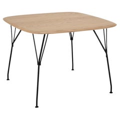 Kartell Viscount of Wood Table by Philippe Stark in Ash and Black Frame