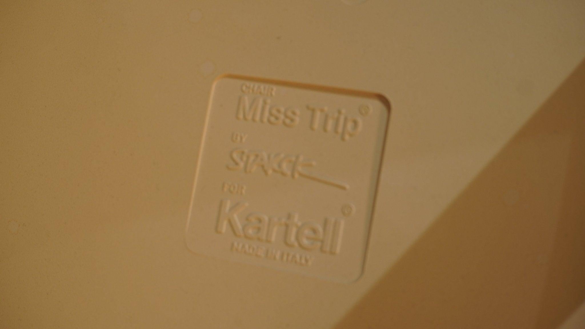 Kartell White Miss Trip Dining Chair by Philippe Starck 4