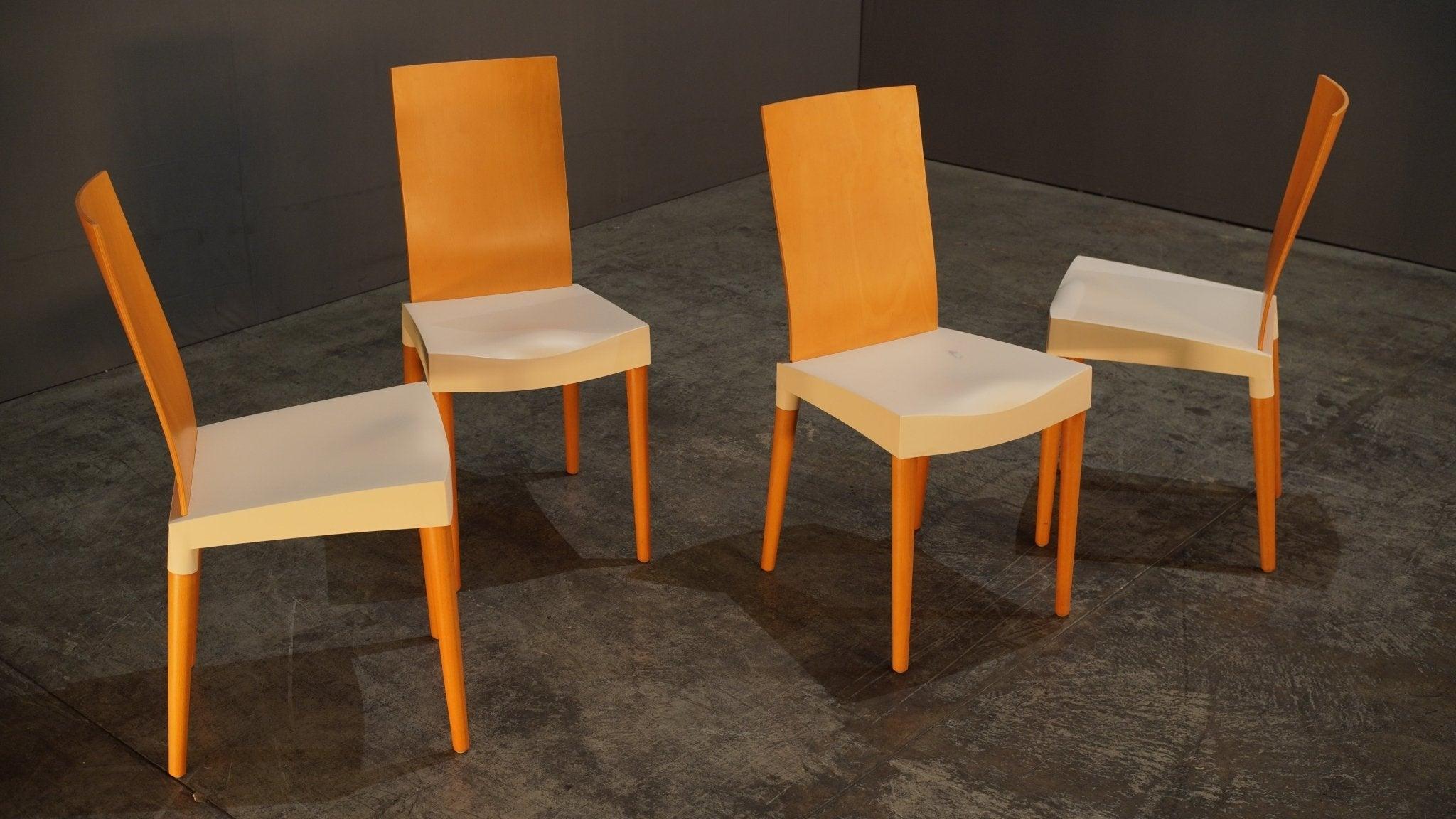 Plastic Kartell White Miss Trip Dining Chair by Philippe Starck