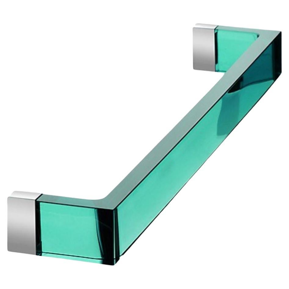 Kartell x Laufen Aquamarine Blue-Green Wall-mounted Lucite Towel Rail, Italy. The Kartell Rail Towel Rail is able to accommodate any contemporary bathroom with its simple form and array of transparent colors and sizes. Made out of lightweight yet