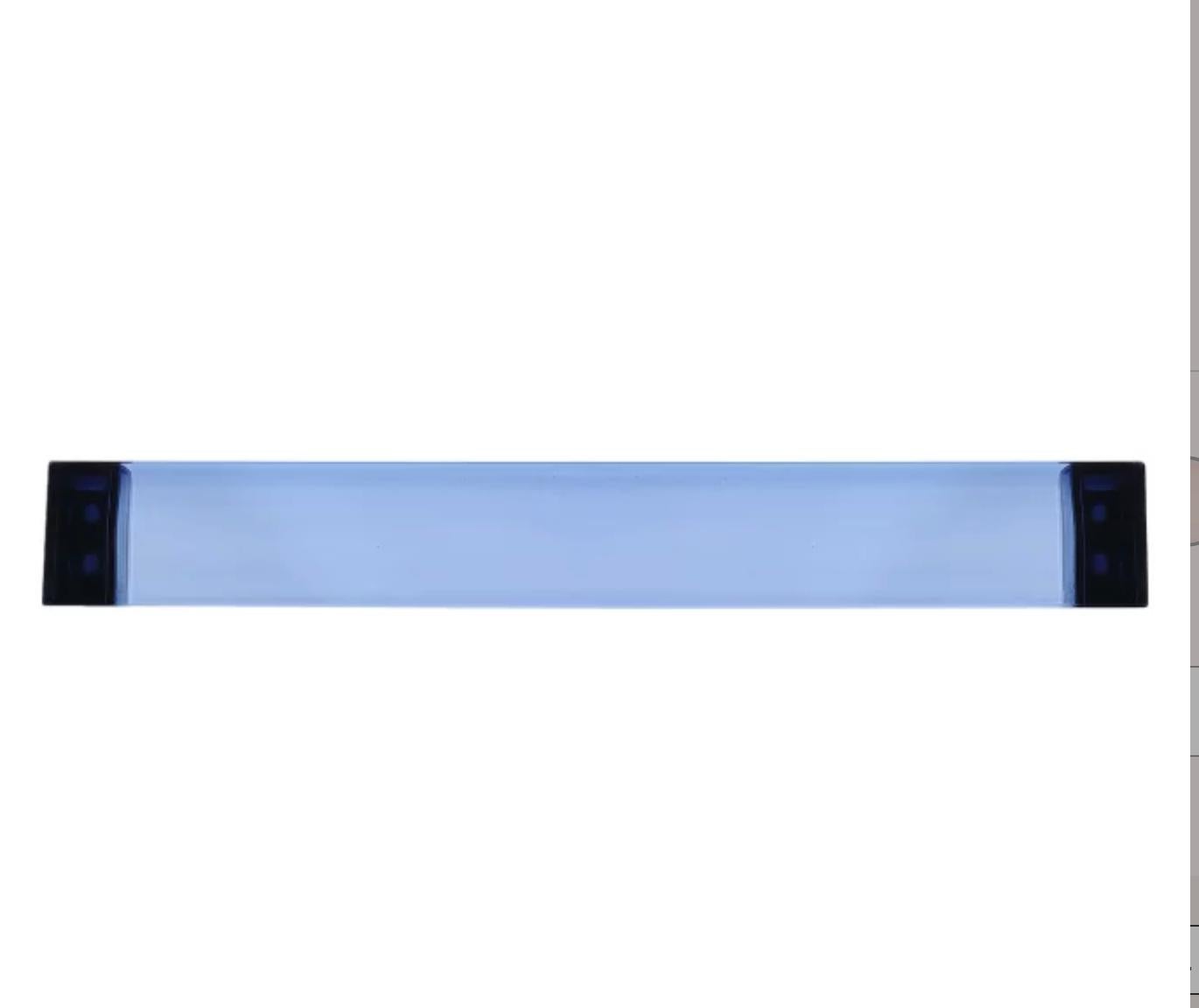 Kartell x Laufen Sunset Blue Wall-Mounted Lucite Towel Rail, Italy In New Condition In Brooklyn, NY