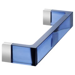 Kartell x Laufen Sunset Blue Wall-Mounted Lucite Towel Rail, Italy