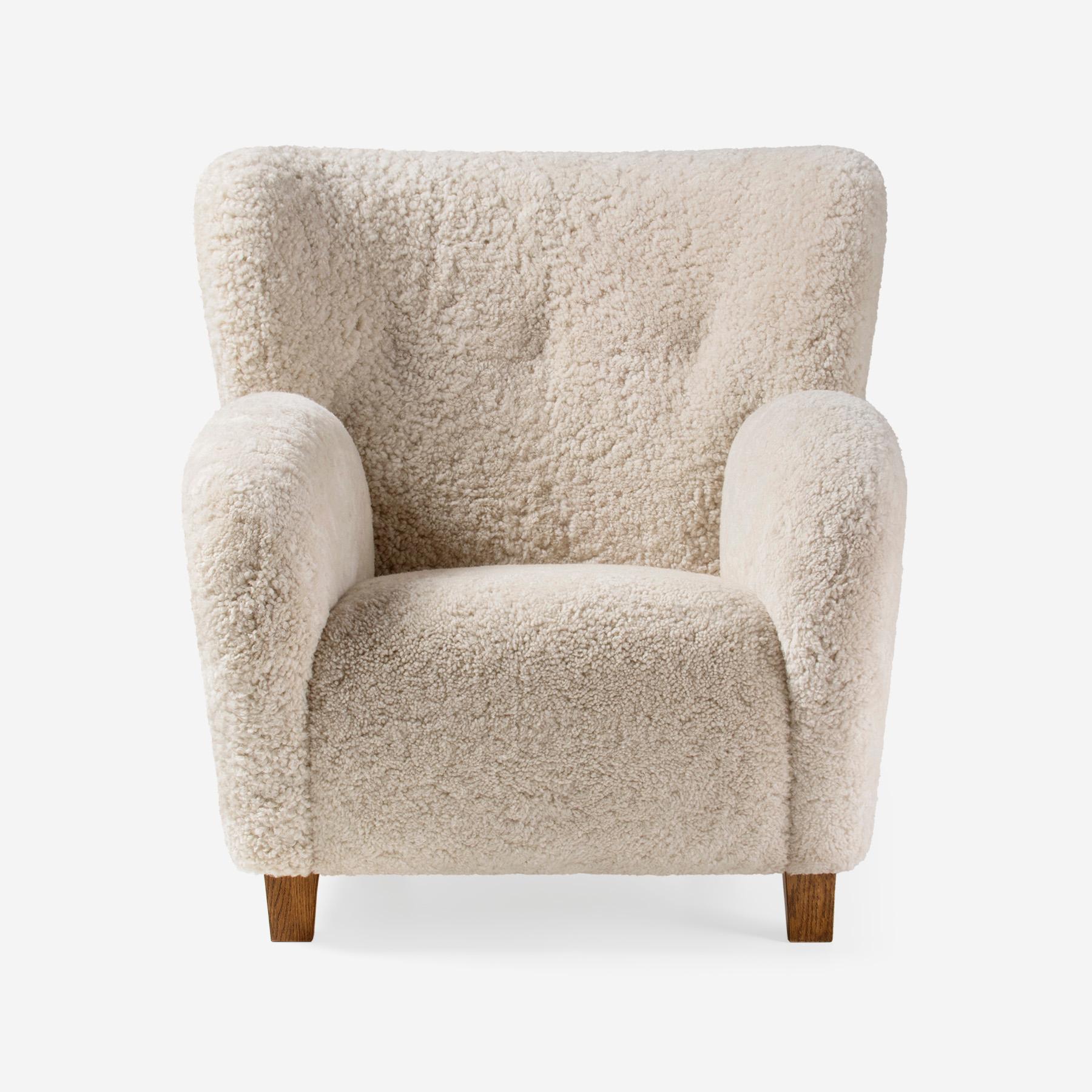 Karu Lounge Chairs in Sheepskin by Dagmar For Sale 2
