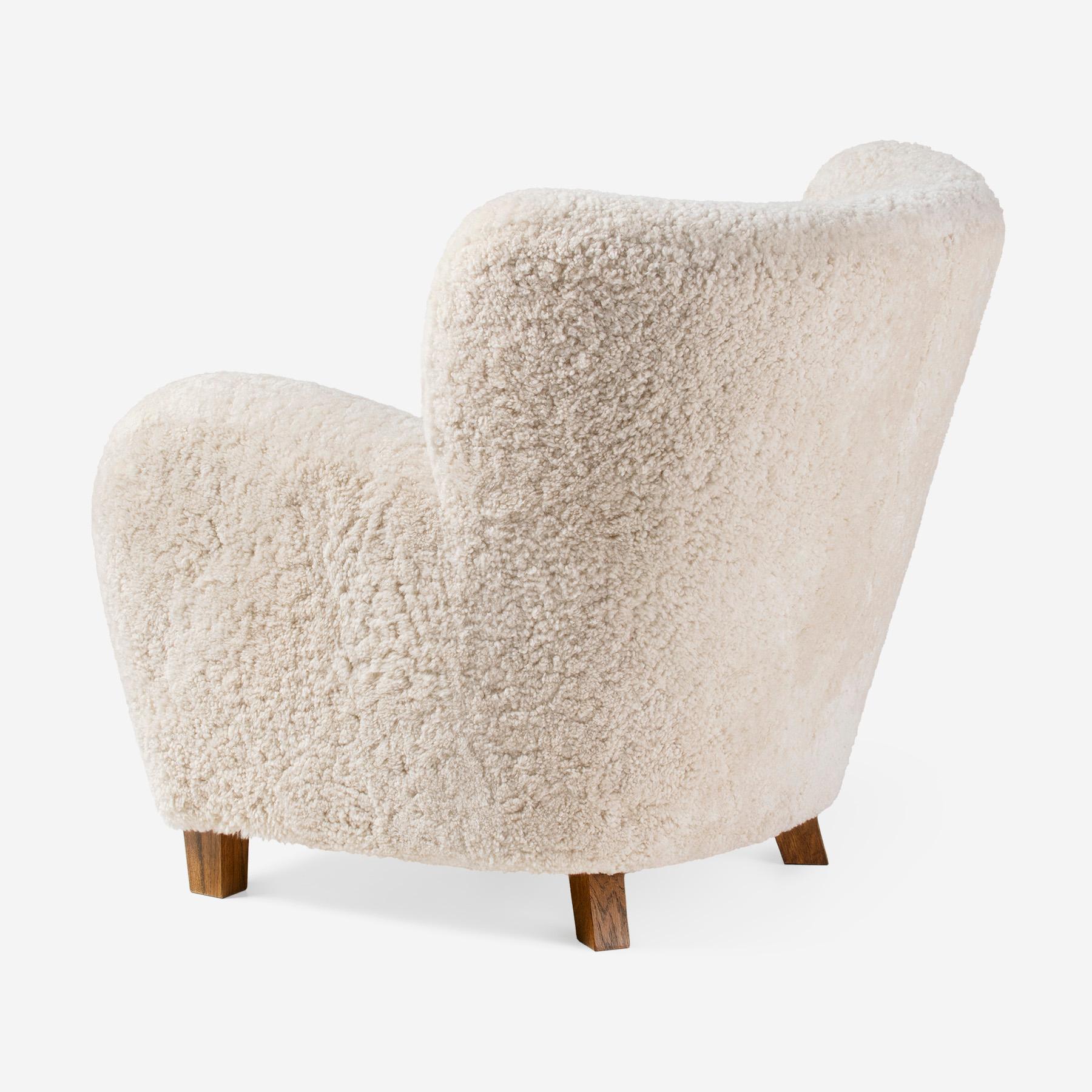 Karu Lounge Chairs in Sheepskin by Dagmar For Sale 3