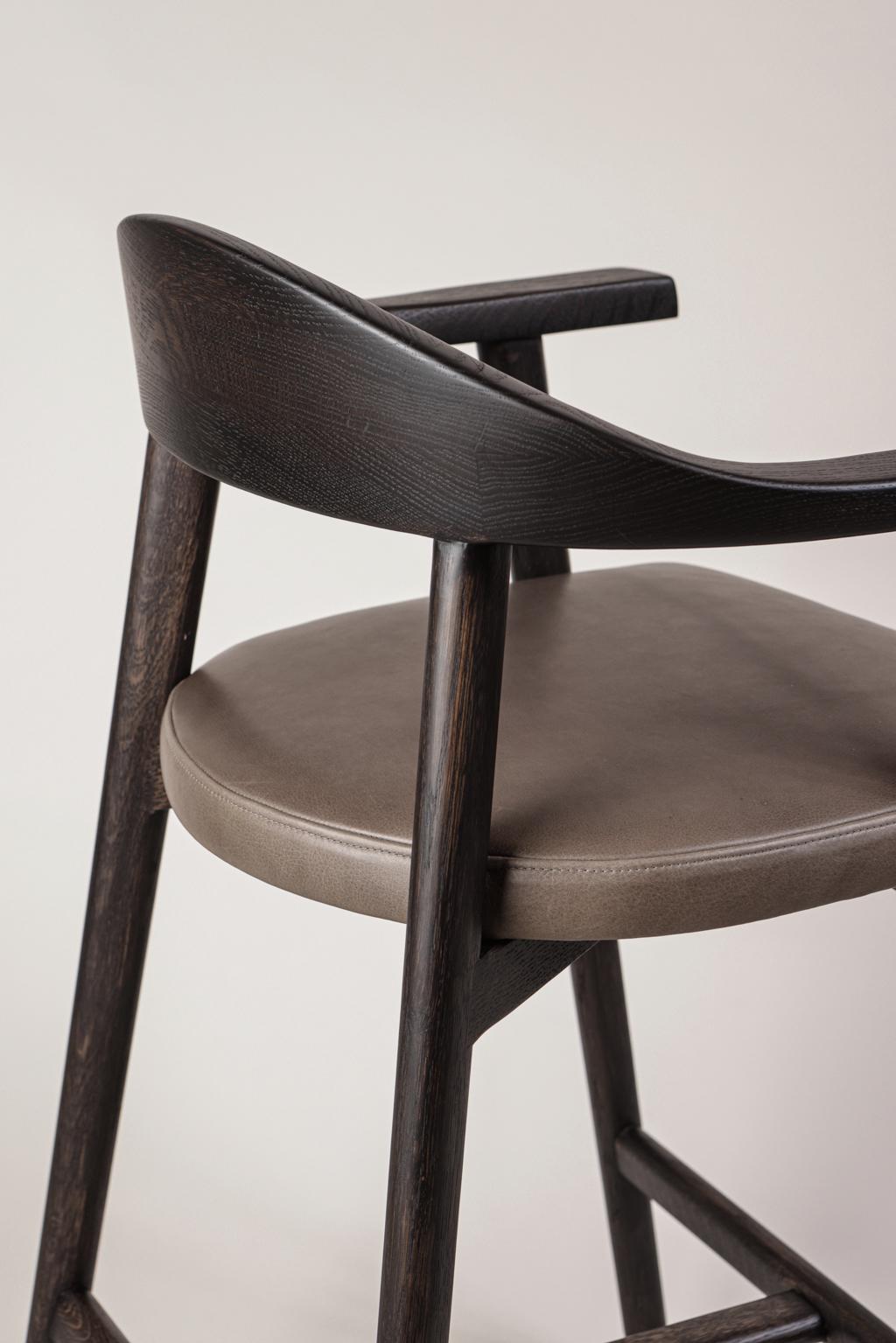 leather hagen counter stool
