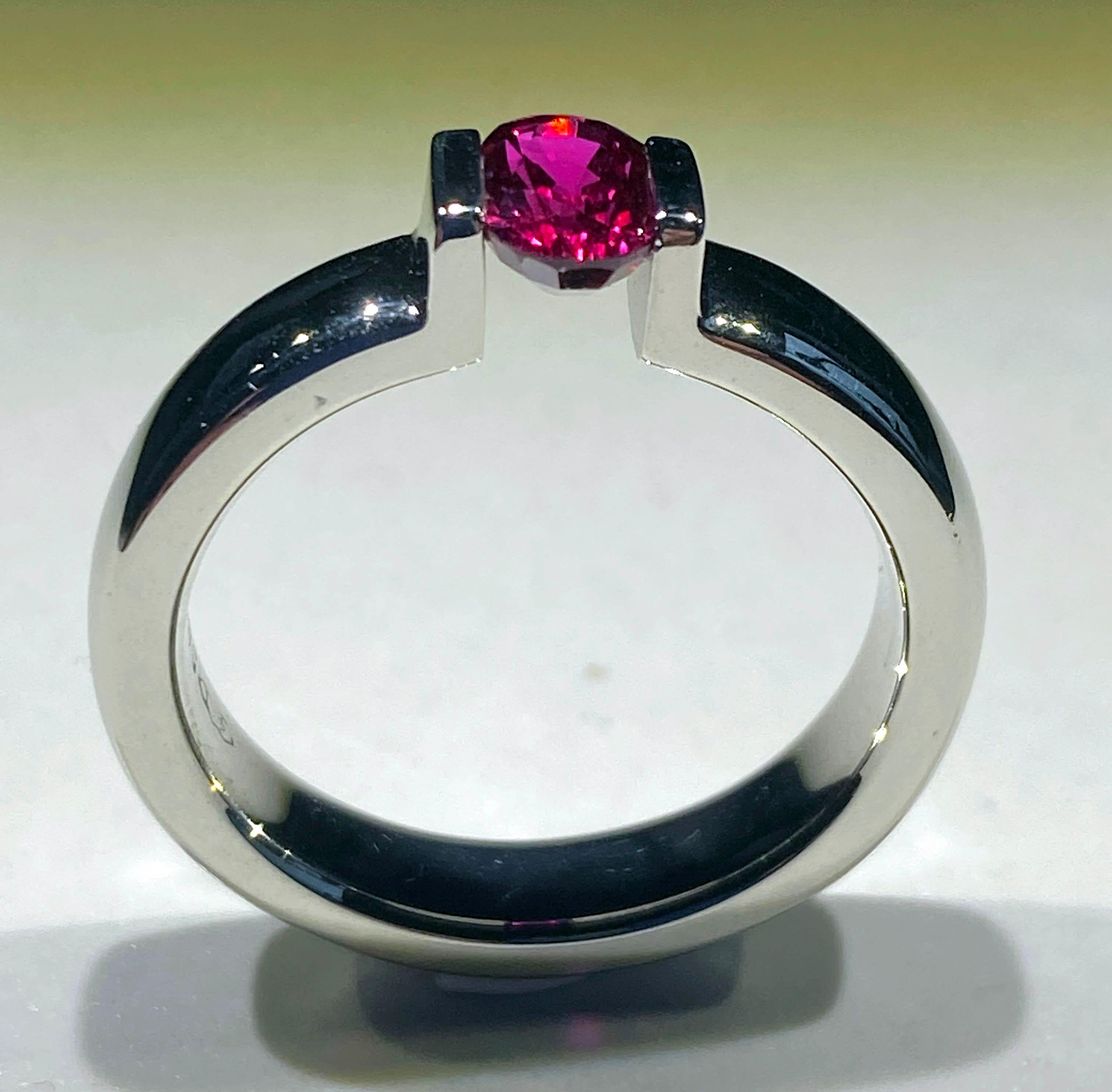 solitaire ruby ring