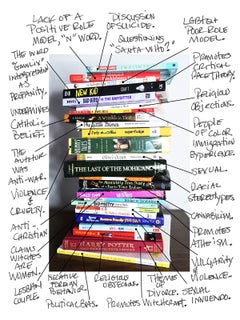 Série « Livres interdits », ensemble de 3 tirages d'archive en édition limitée, tirage limité à 3 exemplaires