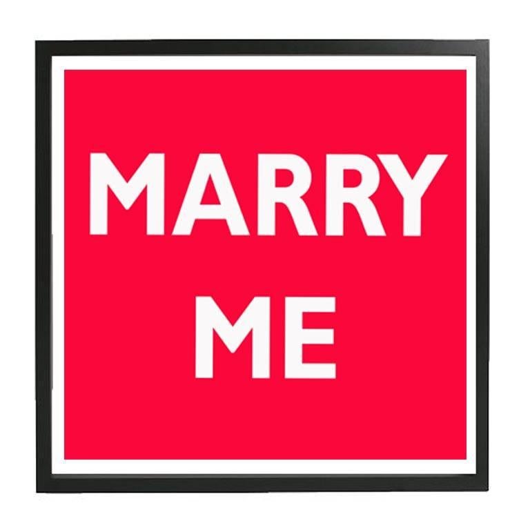 MARRY ME - Contemporary Mixed Media Art by Karyn Mannix