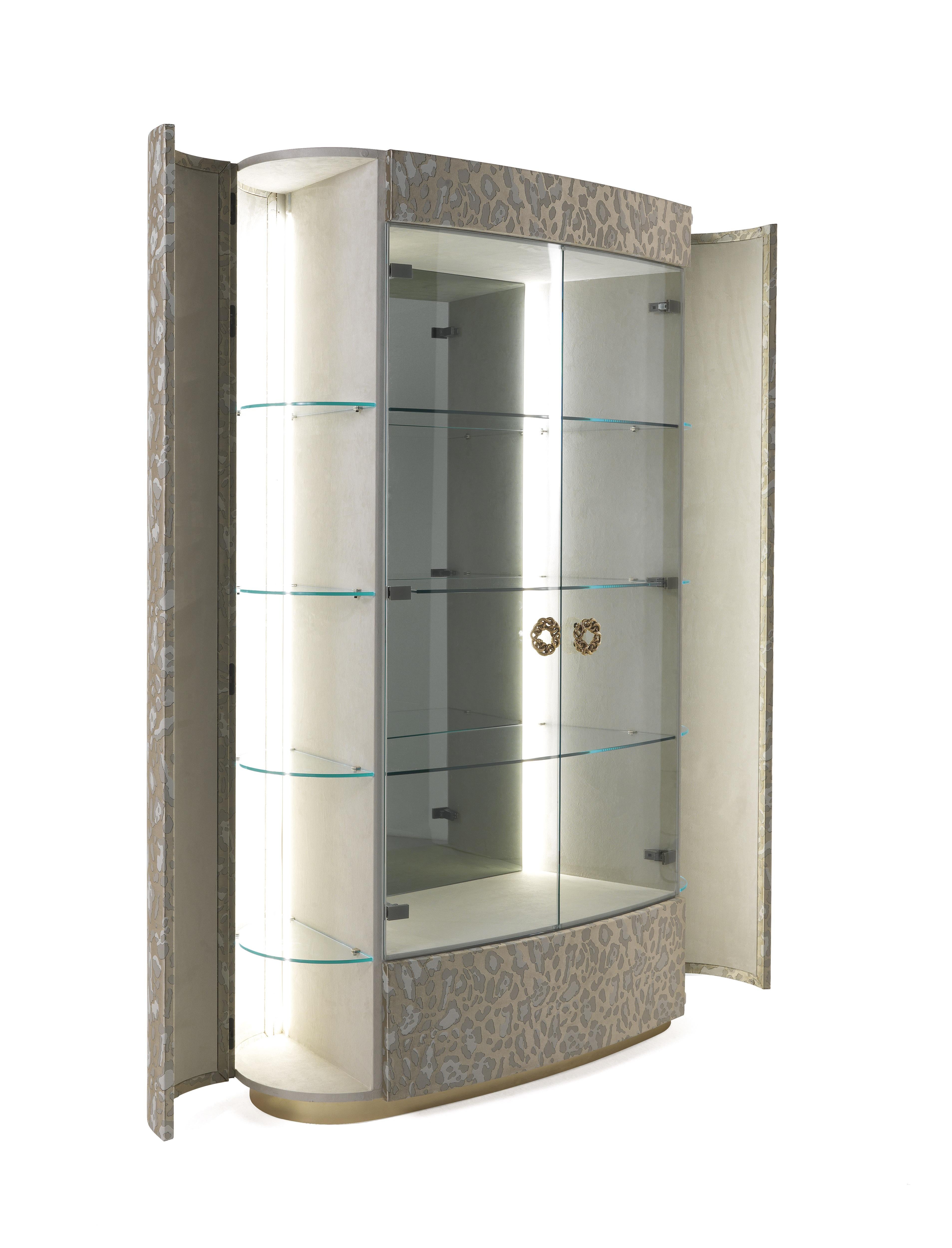 Modern 21st Century Kasai Cabinet in Fabric by Roberto Cavalli Home Interiors For Sale