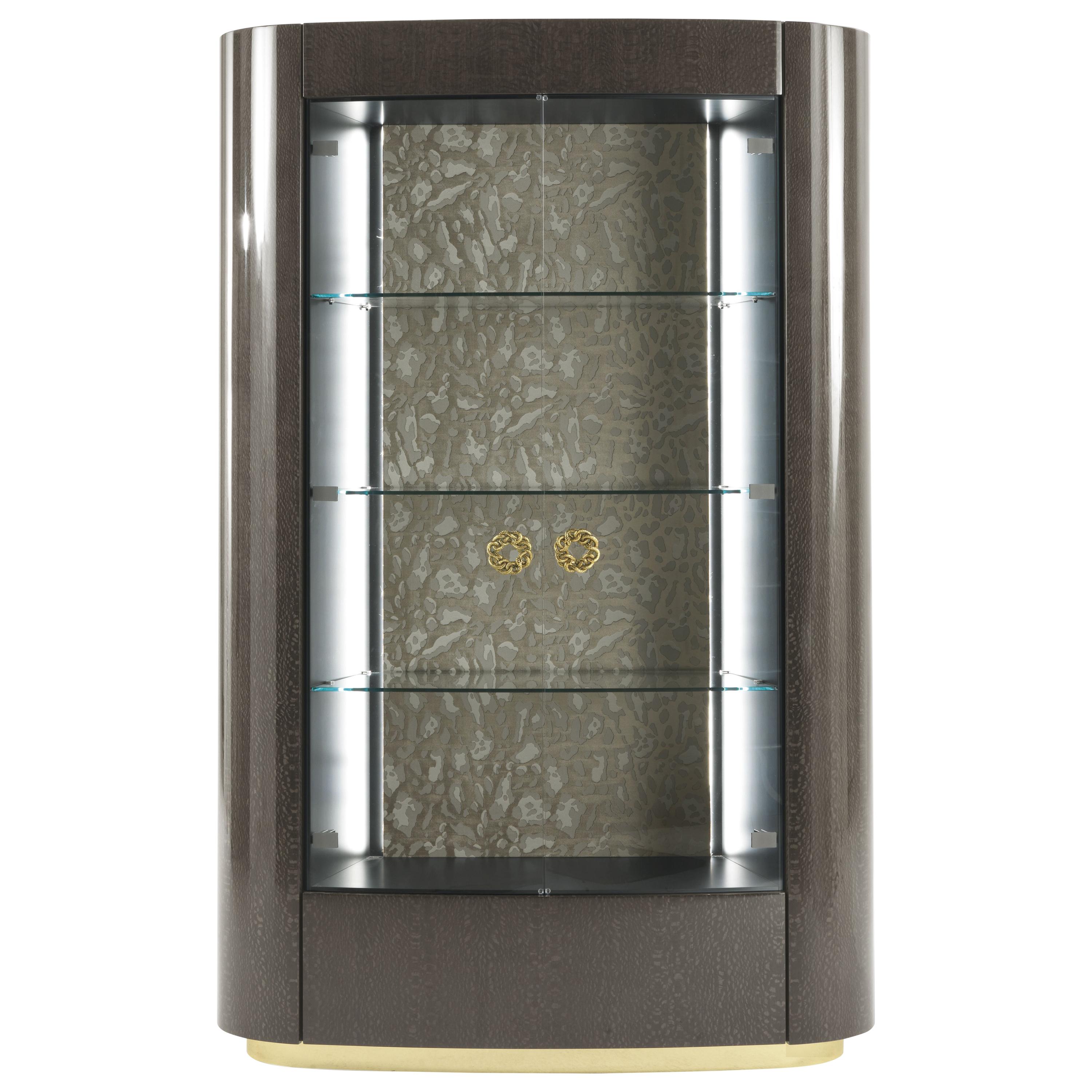 21st Century Kasai Cabinet in Carbalho by Roberto Cavalli Home Interiors
