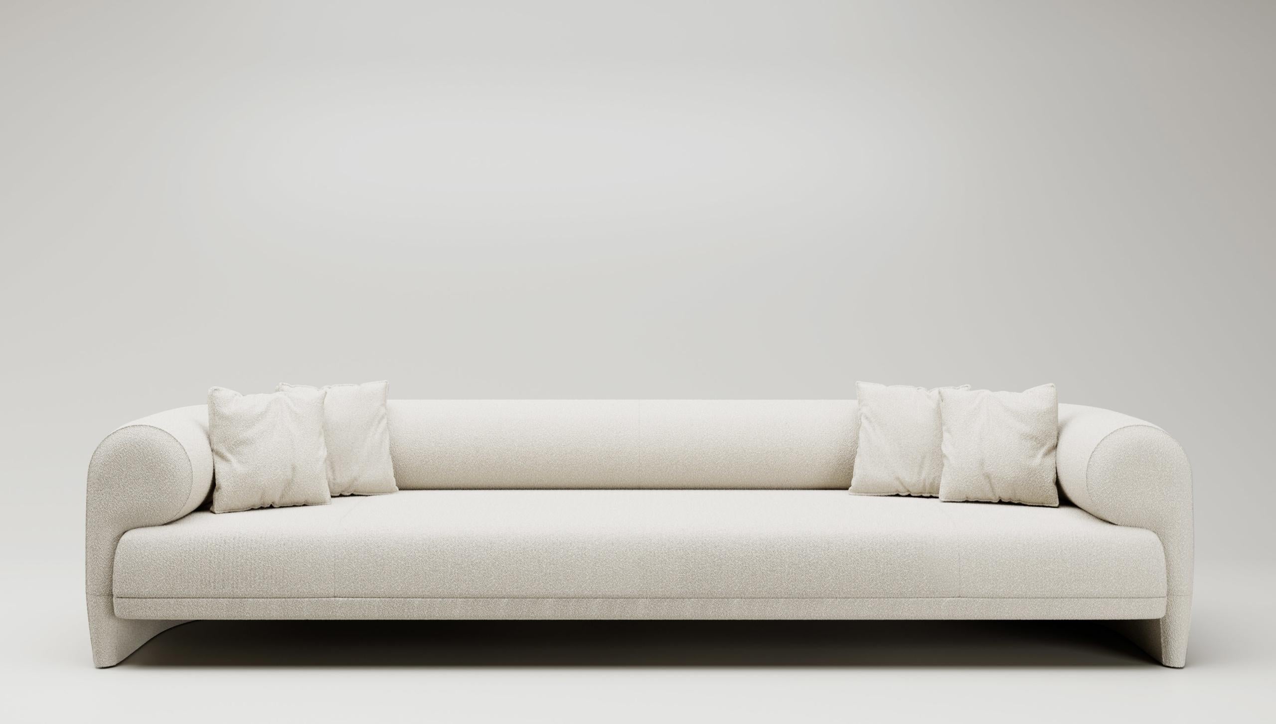 Kasba Sofa by Andrea Bonini
Limited Edition
Dimensions: D 100 x W 285 x H 72 cm.
Materials: Loro Piana fabric.

Made in Italy. Limited series, numbered and signed pieces. Custom size or finish on request.  Please contact us.

The aim of the Edition