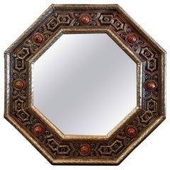 Kasbah Hexagonal Moroccan Metal Inlaid Mirror, Marrakech