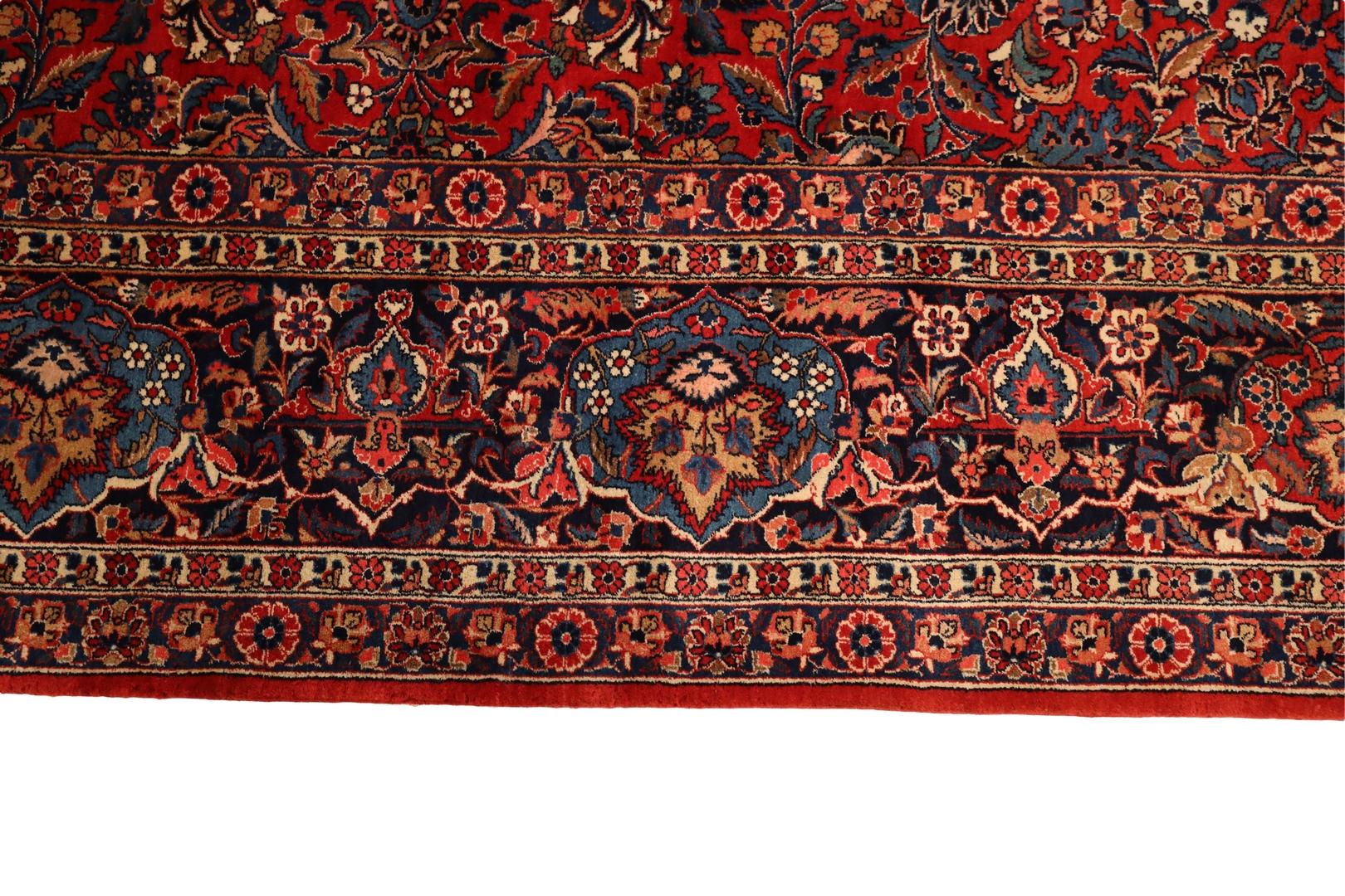 20th Century Kashan Antique Room-Size rug - 10'6