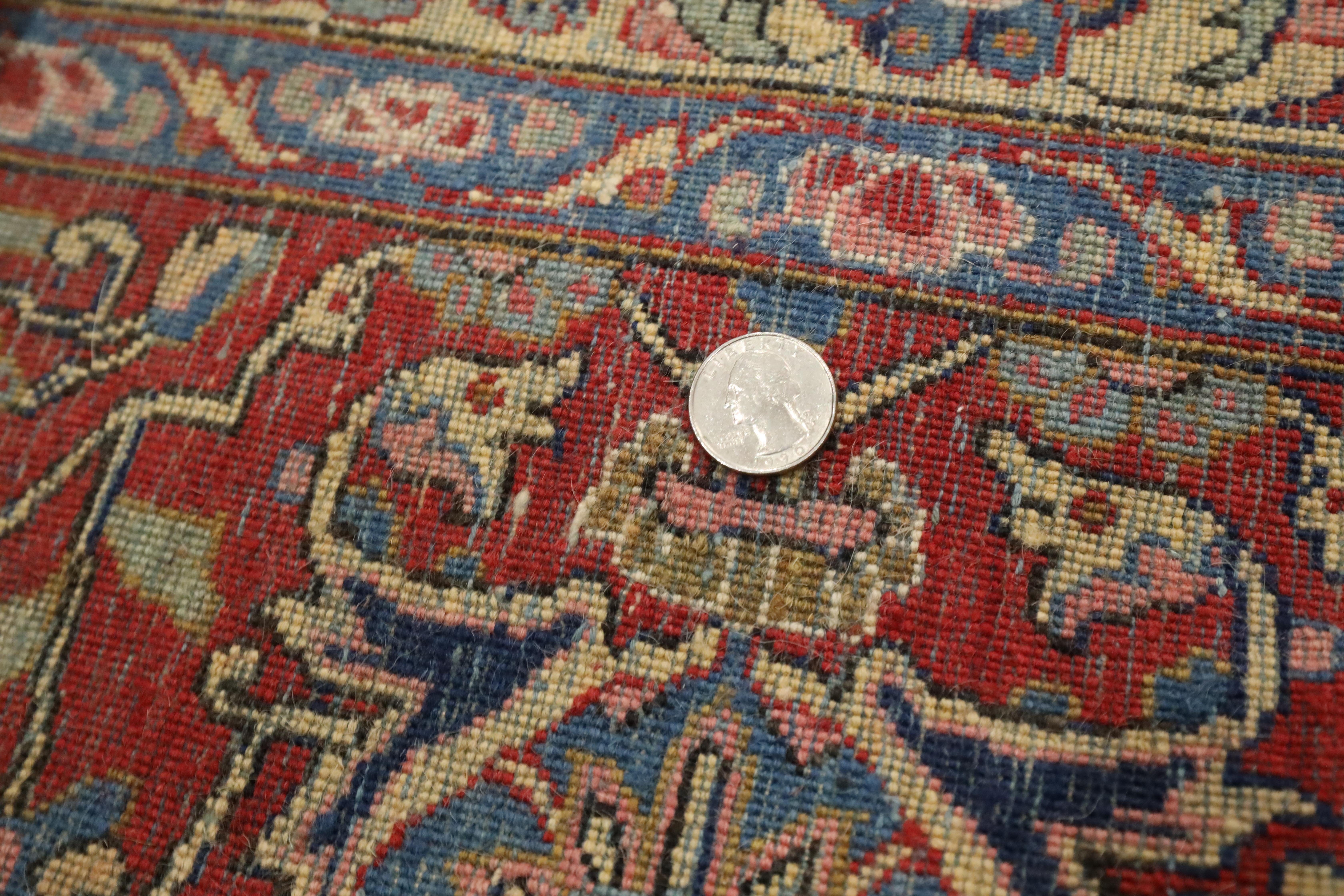 Antiker Kashan-Teppich - 10'1